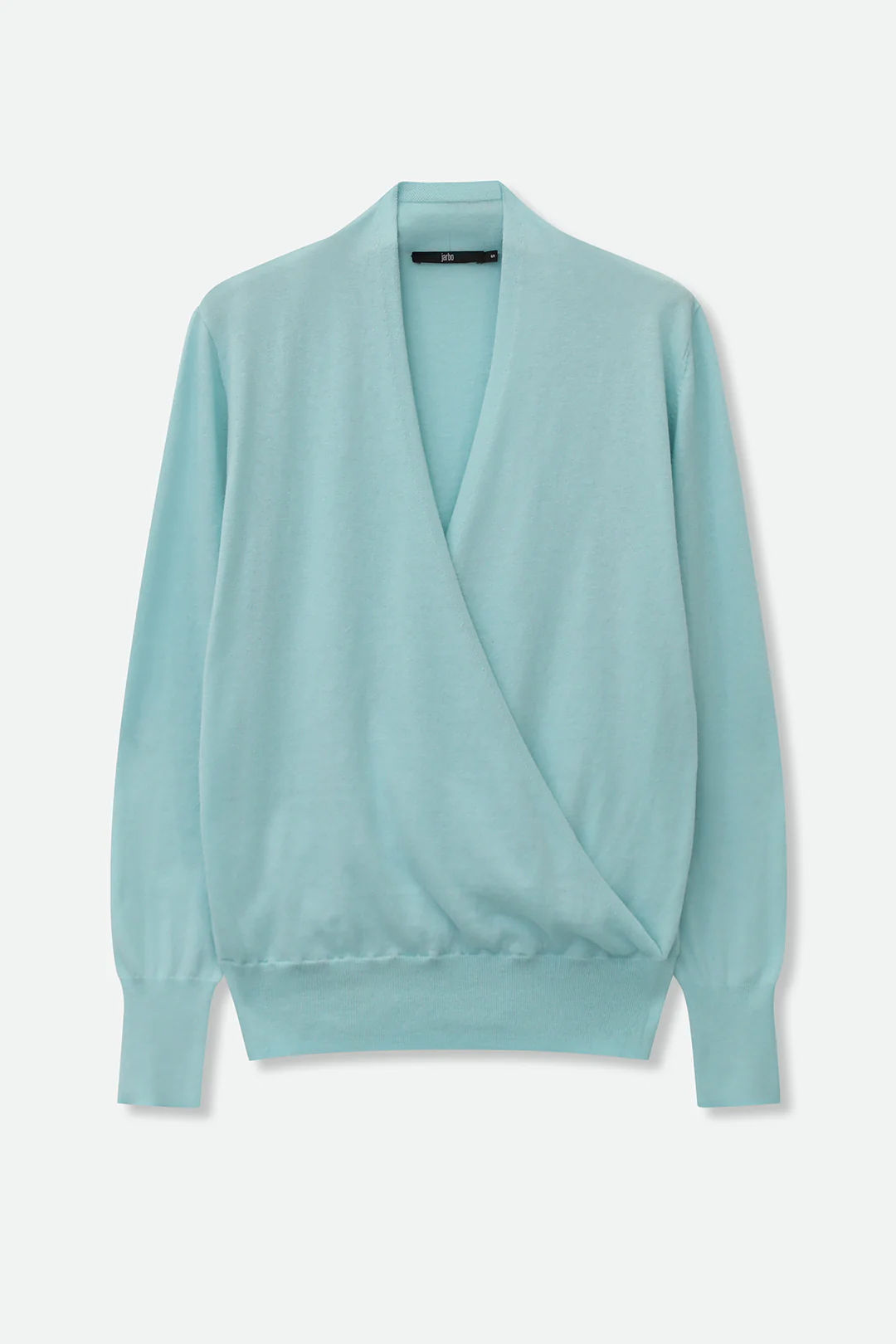 TORY ITALIAN COTTON SURPLICE WRAP TOP - Image 5