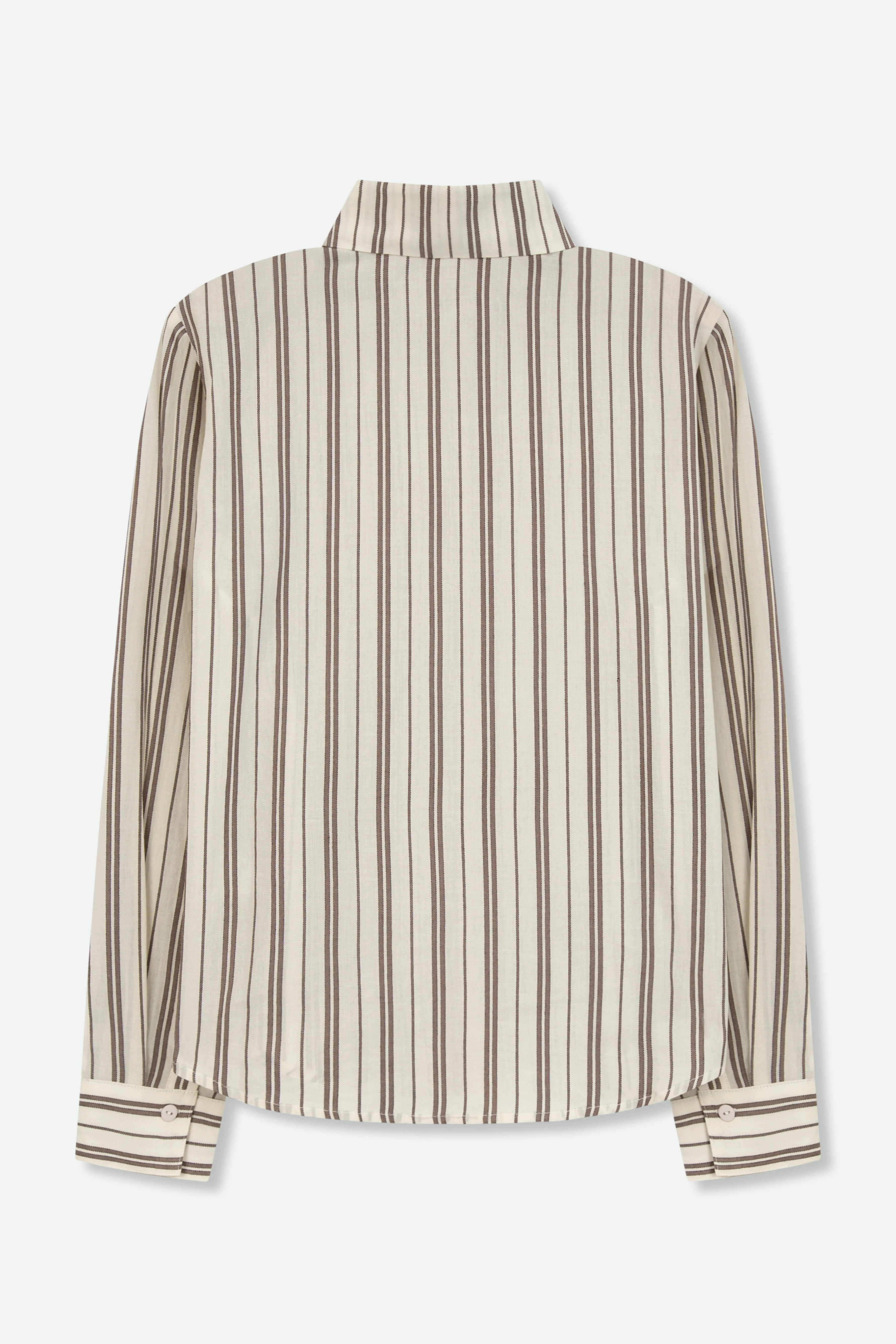 CELIA BOXY SHORT CUT STRIPED BLOUSE - Image 3