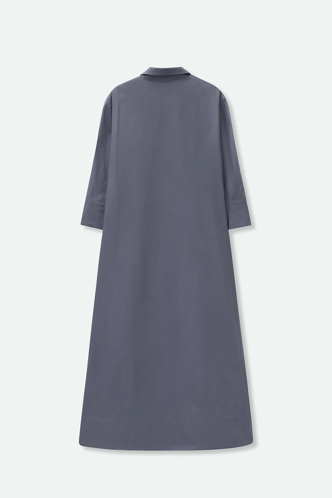 DANNI DRESS IN ITALIAN COTTON SLATE CHARCOAL - Image 6