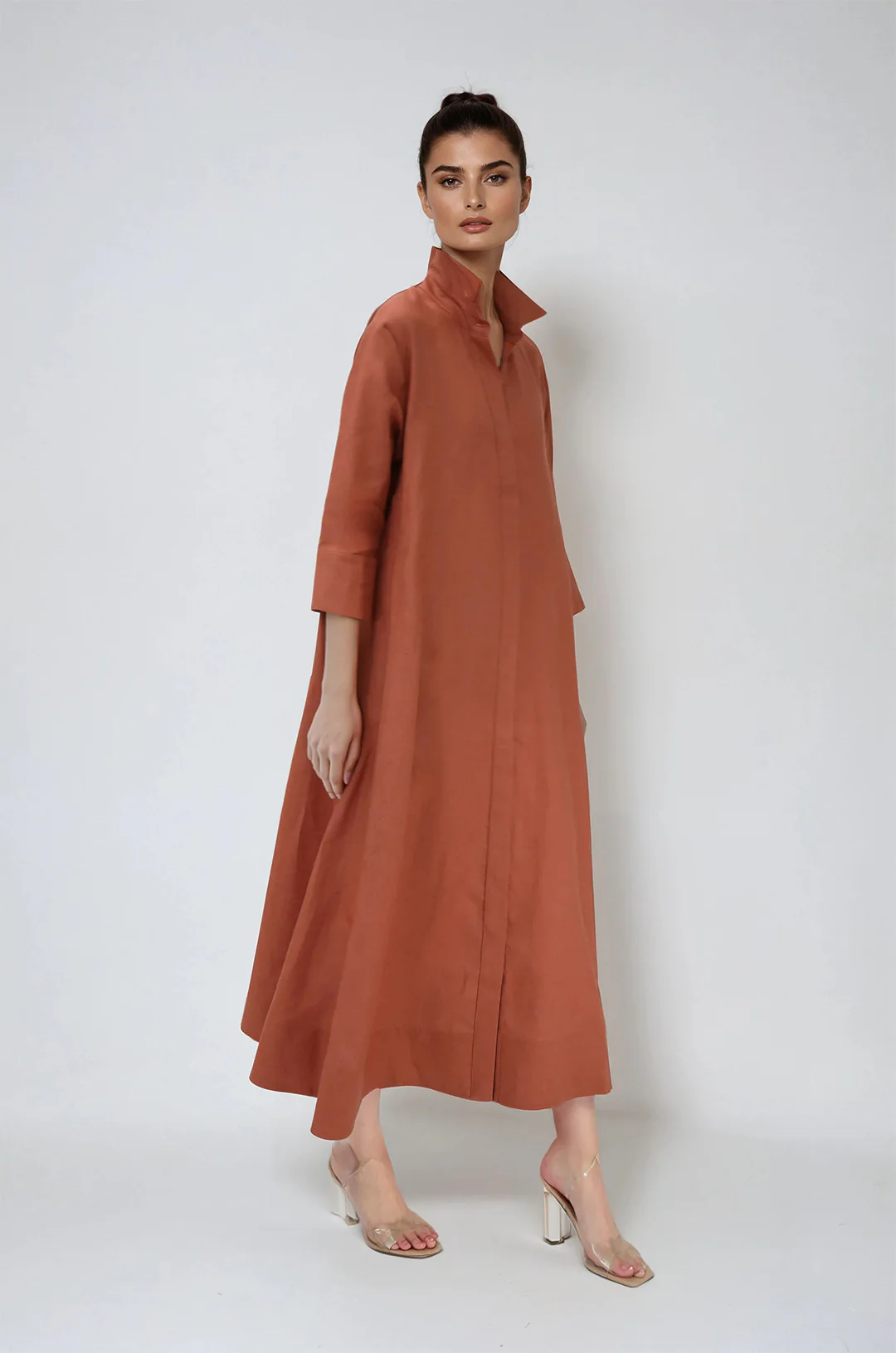 DANNI DRESS IN ITALIAN WASHED LINEN - Image 10