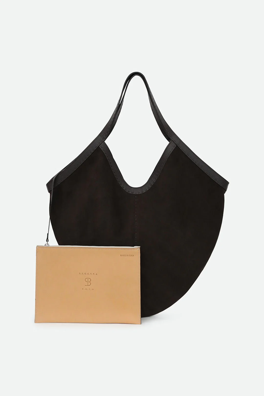 DANTE HOBO BAG IN HAVANA BROWN SUEDE - Image 3