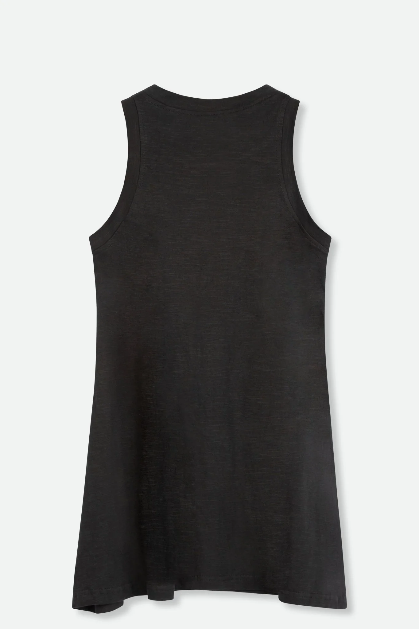 SLEEVELESS CREW A-LINE IN SLUB COTTON - Image 3