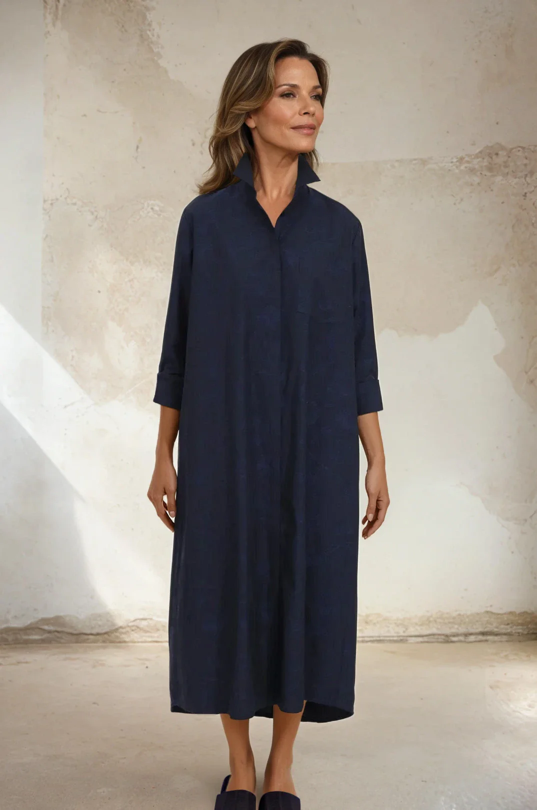 DELPHINE DRESS IN ITALIAN COTTON JACQUARD - Image 7