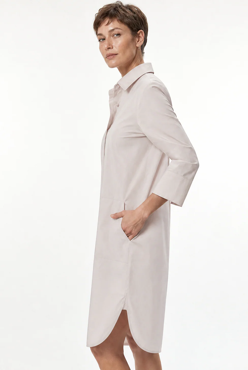 DORIAN DRESS IN ITALIAN FINE STRETCH COTTON - Image 10