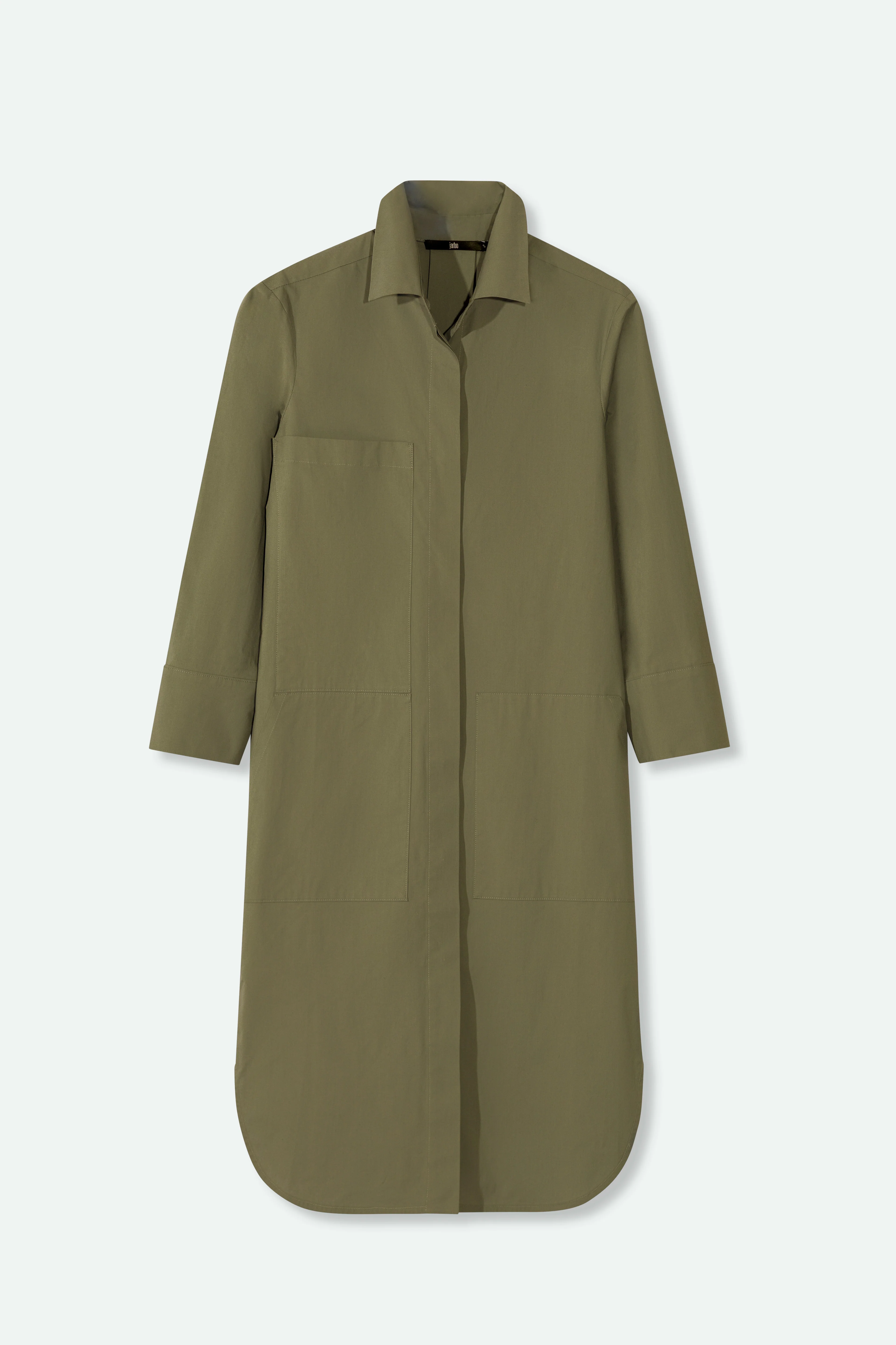 DORIAN DRESS IN ITALIAN FINE STRETCH COTTON - Image 4