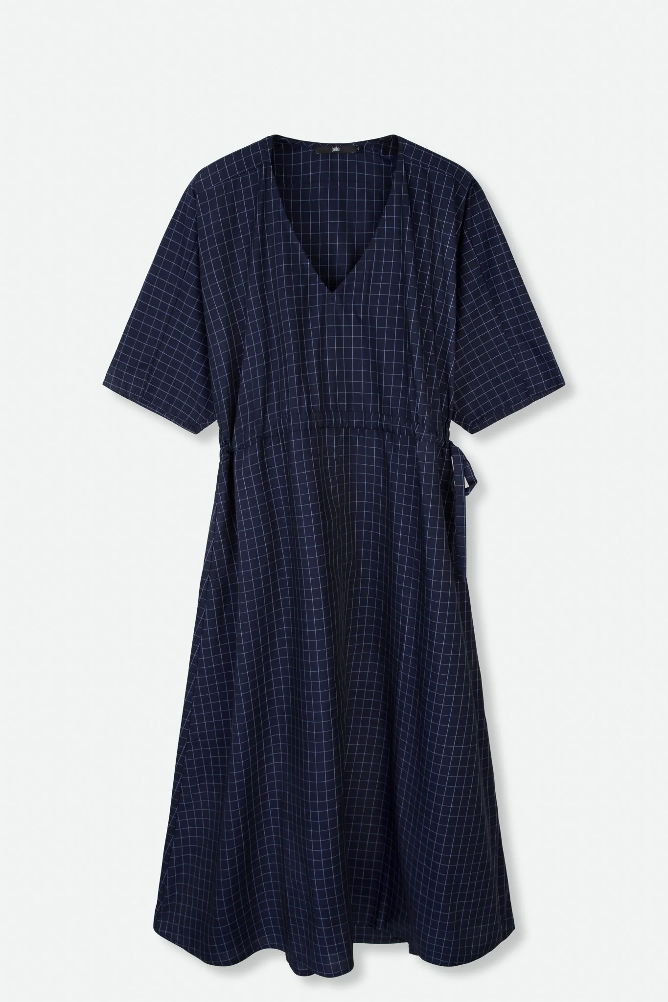 VANESSA DRESS WITH WAISTED DRAWSTRING IN COTTON POPLIN - Image 2