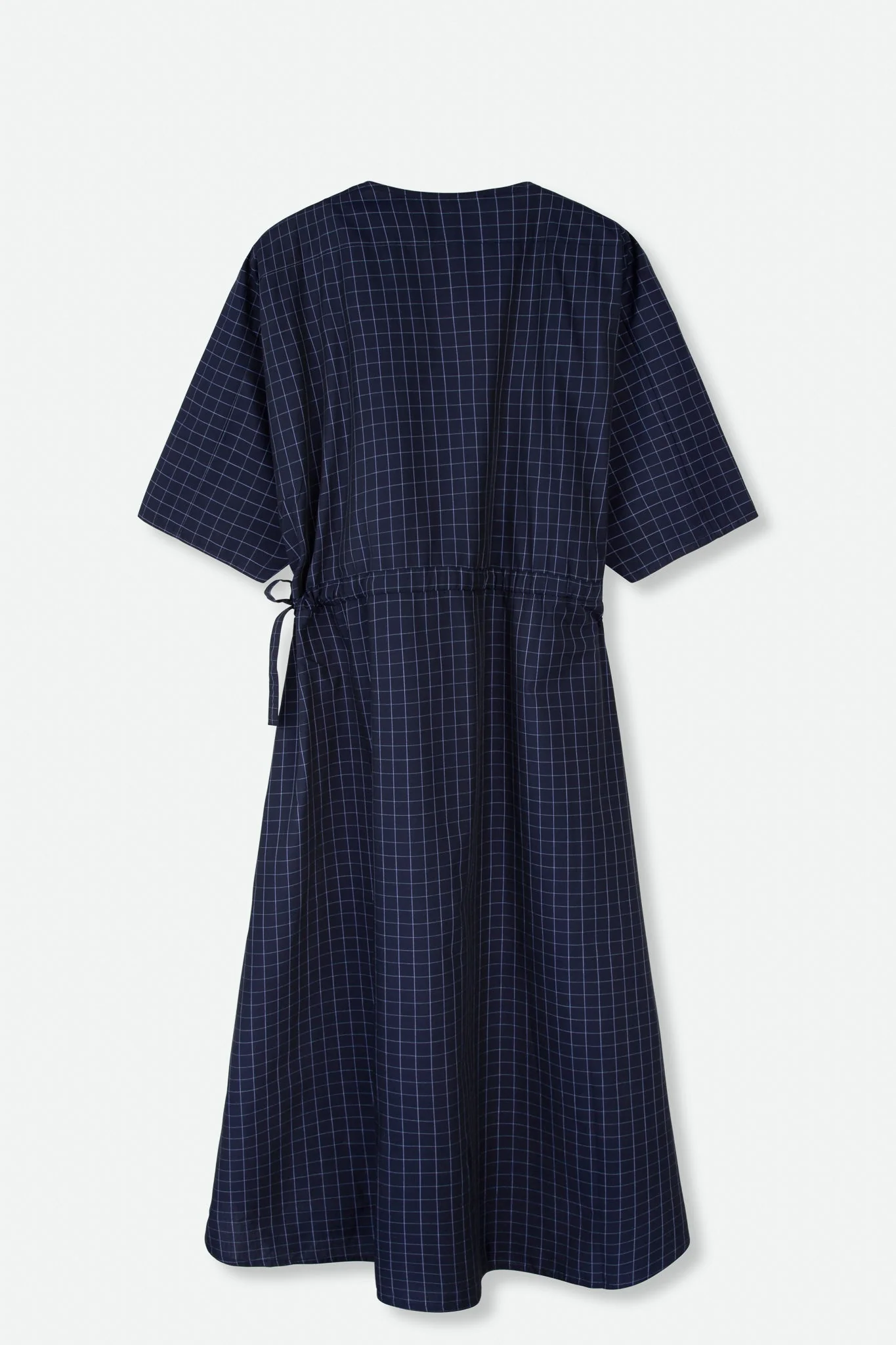 VANESSA DRESS WITH WAISTED DRAWSTRING IN COTTON POPLIN - Image 3