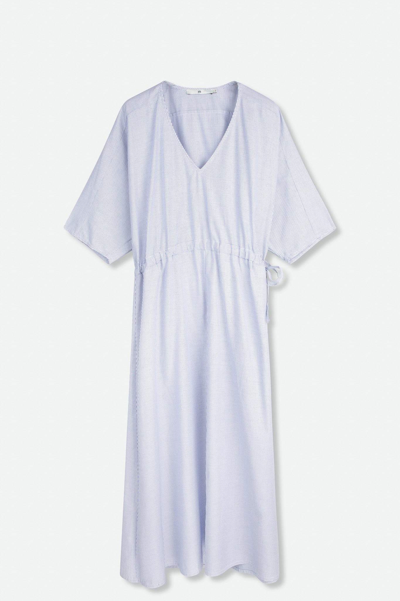 VANESSA DRESS WITH WAISTED DRAWSTRING IN COTTON POPLIN - Image 5