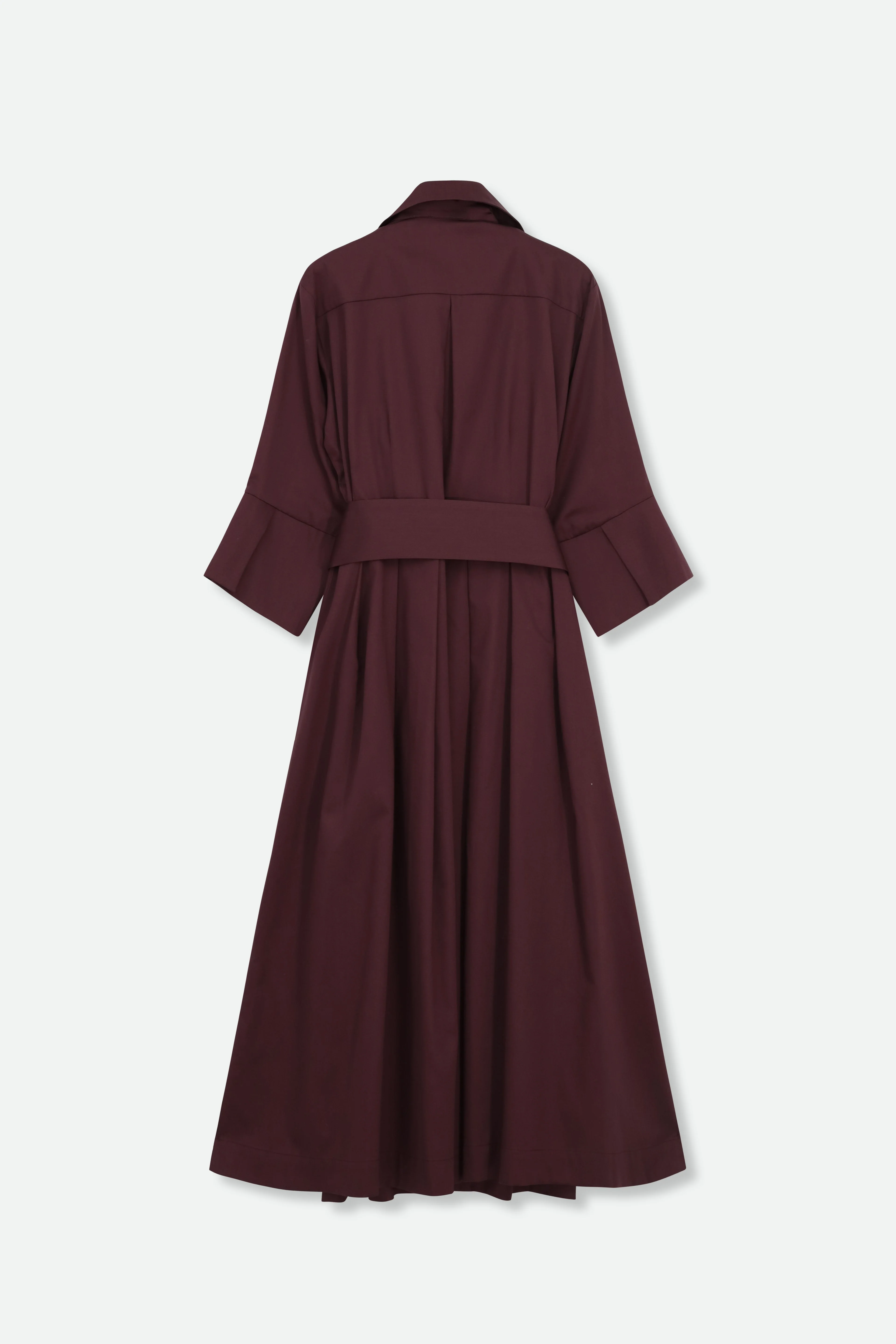 DRIFT DRESS IN ITALIAN SATEEN COTTON STRETCH - Image 3