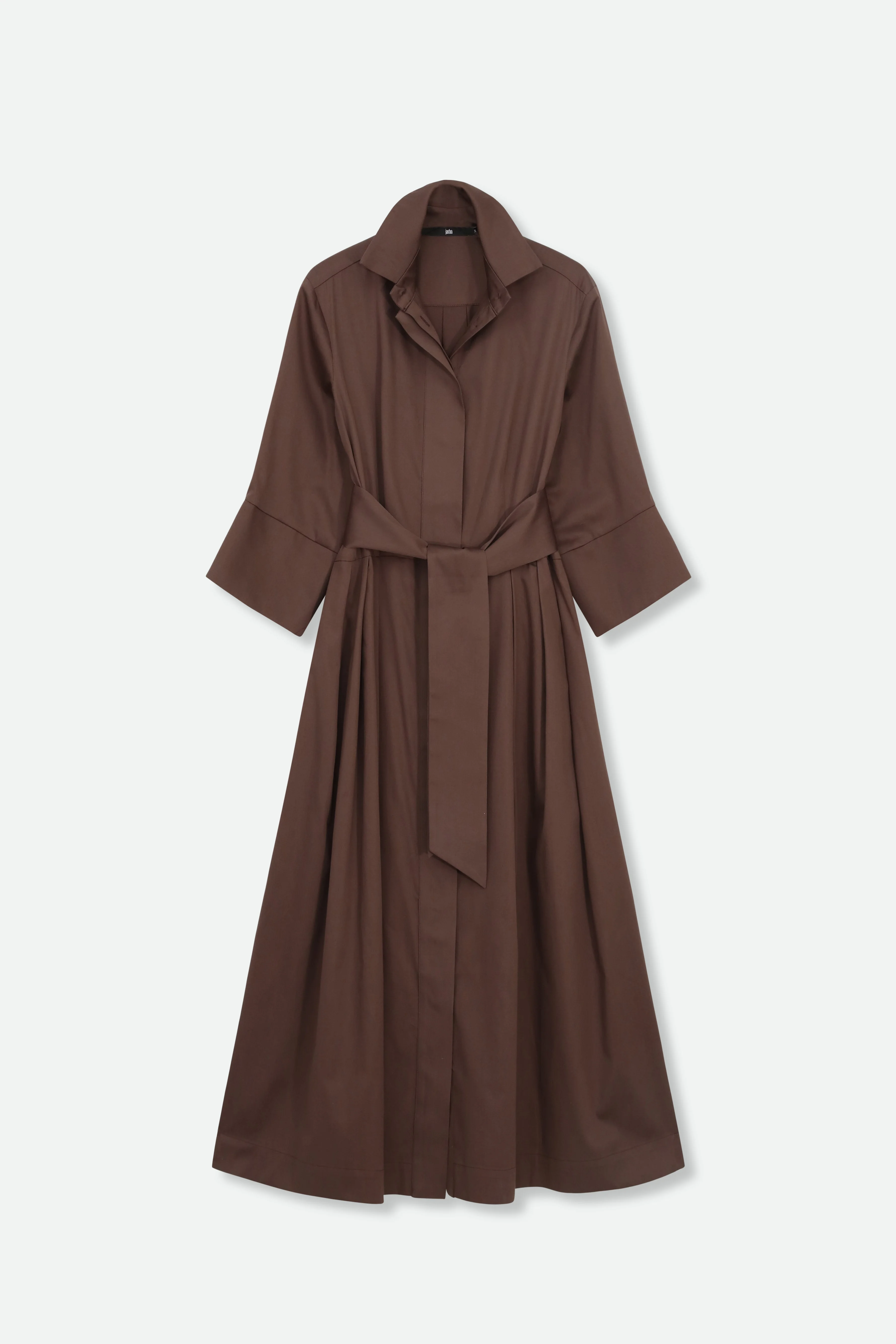 DRIFT DRESS IN ITALIAN SATEEN COTTON STRETCH - Image 5