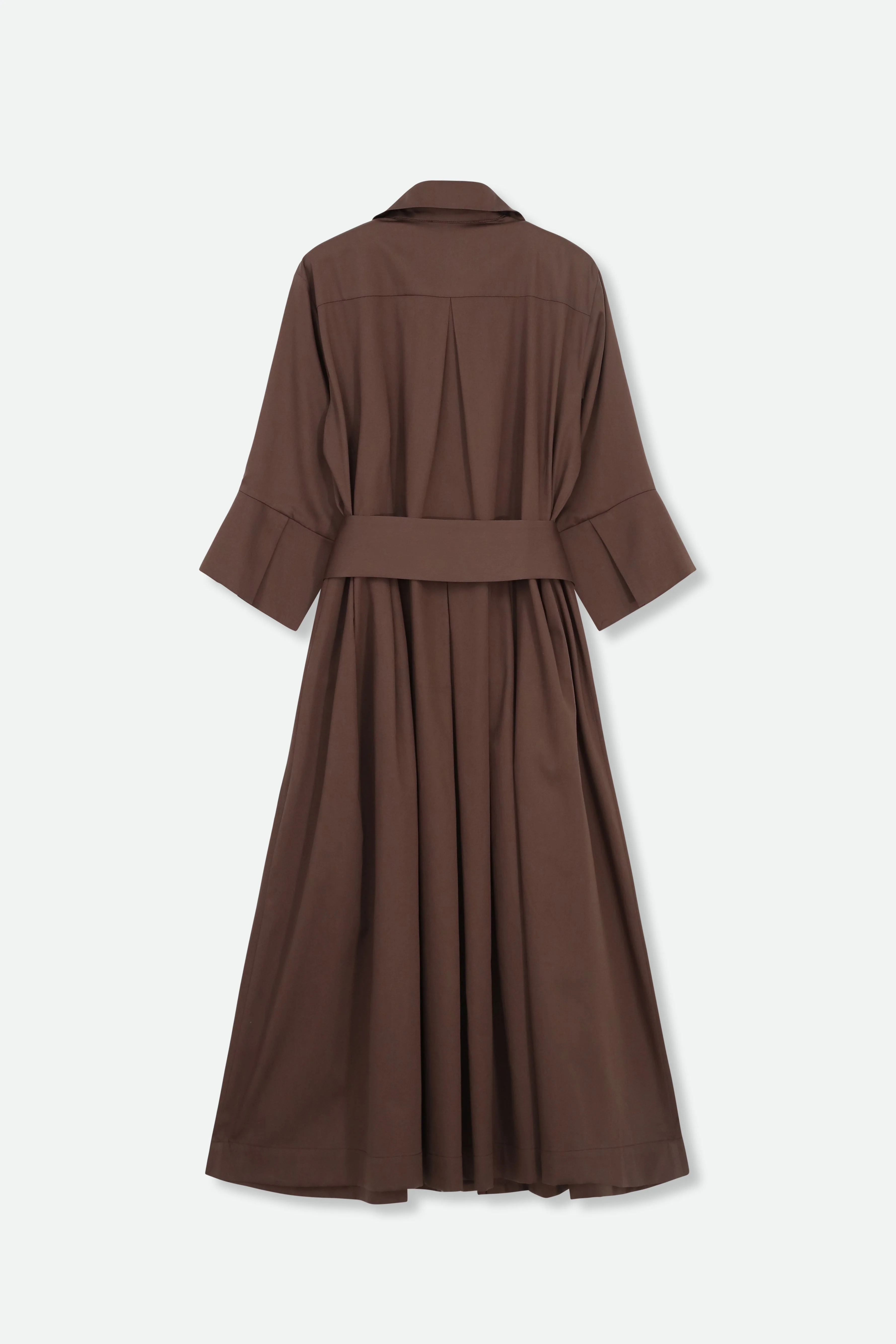 DRIFT DRESS IN ITALIAN SATEEN COTTON STRETCH - Image 6