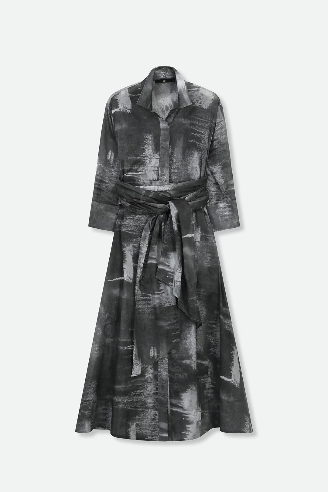 DANNI TIED-BACK DRESS IN FINE ITALIAN POPLIN COTTON - Image 3