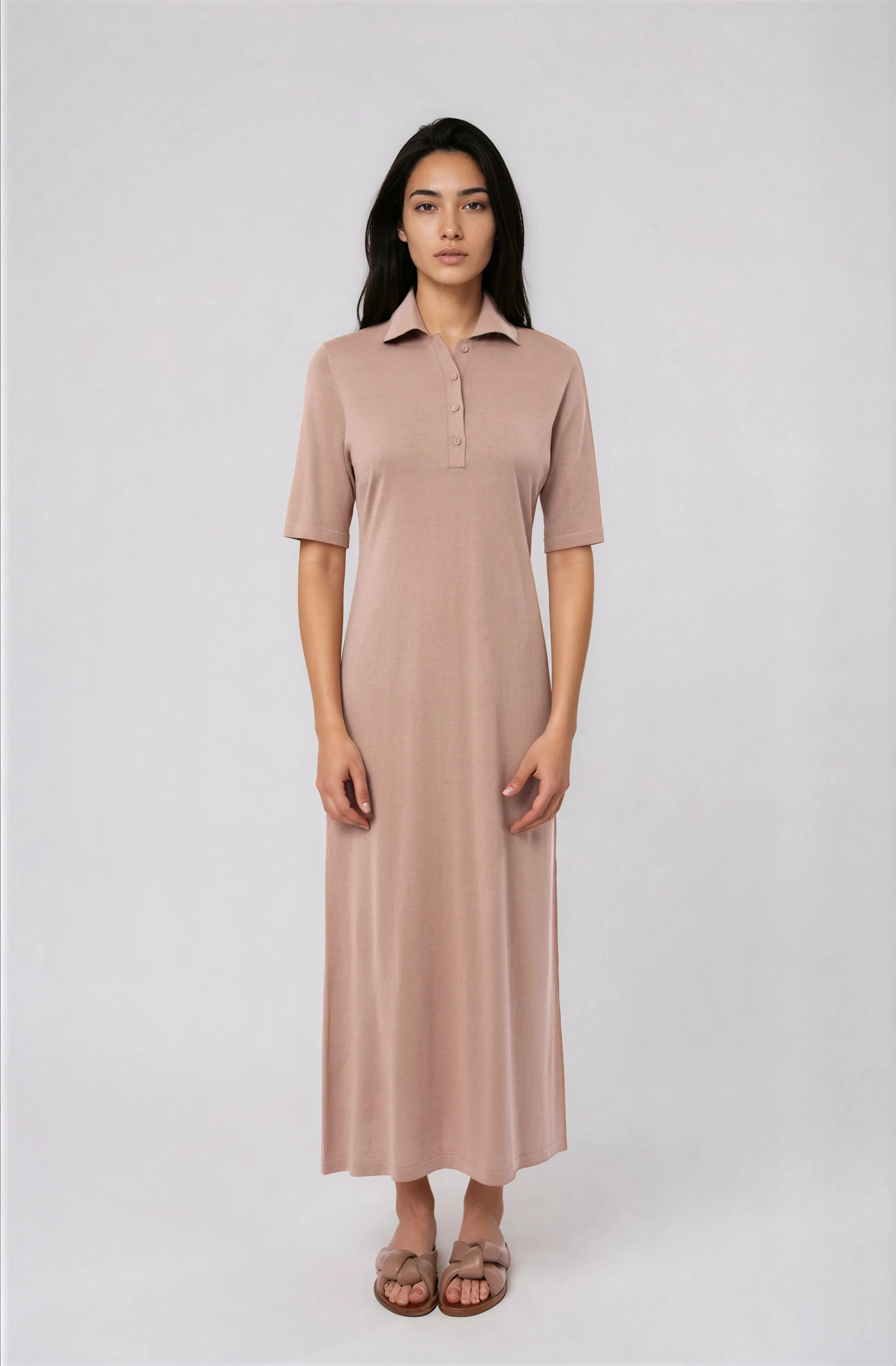 DYLAN POLO DRESS IN FINE GAUGE ITALIAN SILK COTTON - Image 10
