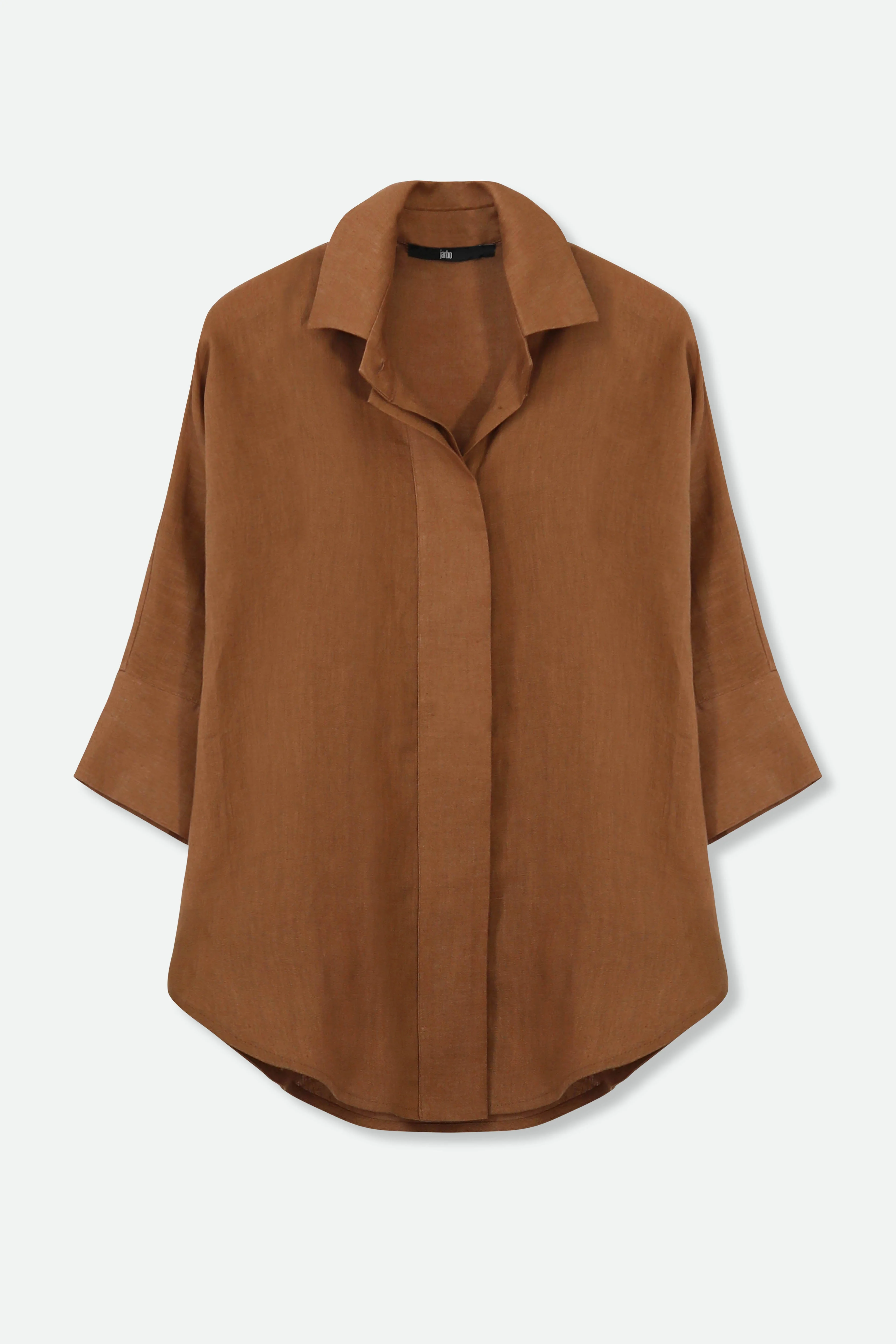 SAHANA DOLMAN SHIRT IN LINEN - Image 4