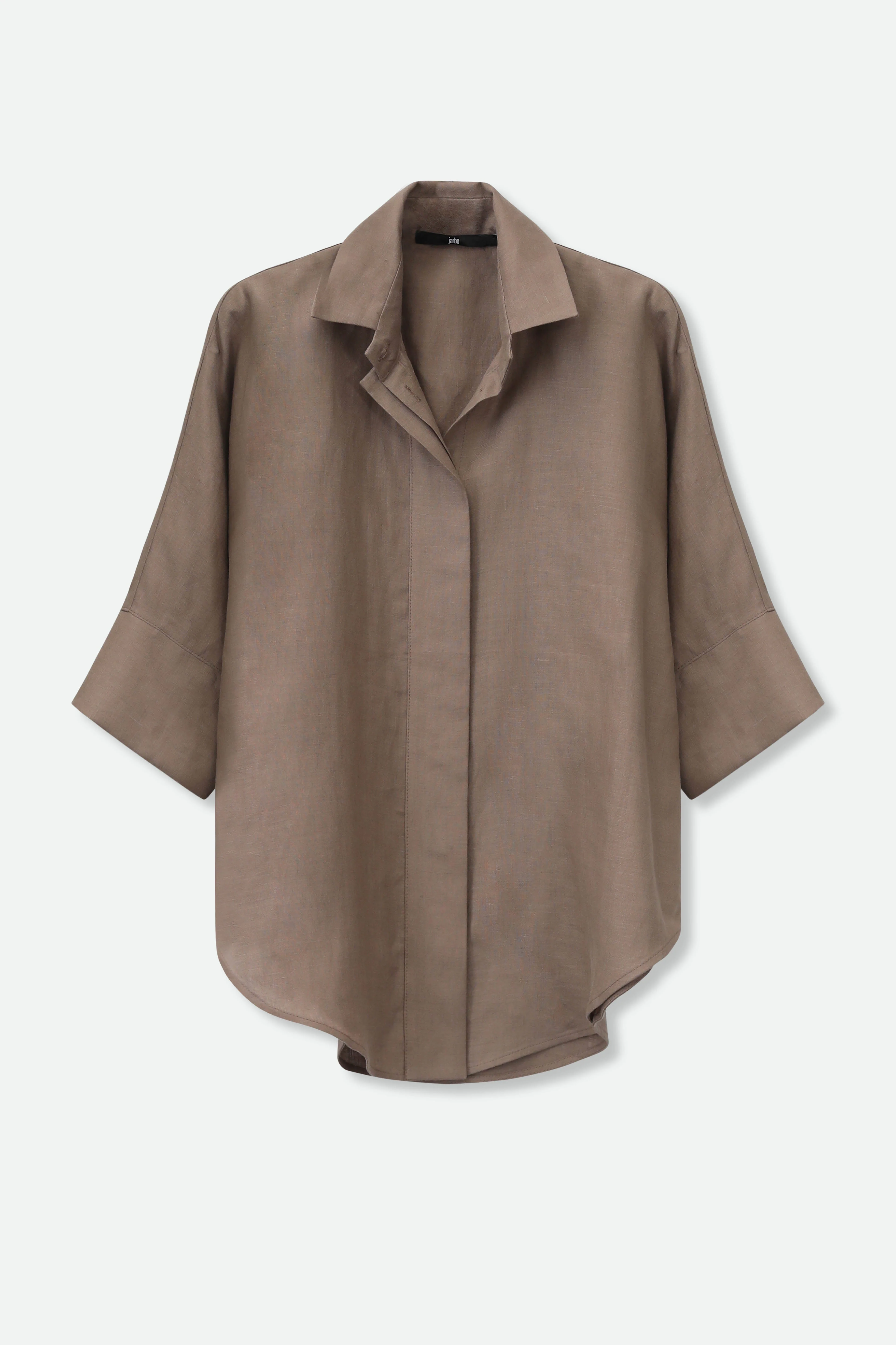 SAHANA DOLMAN SHIRT IN LINEN - Image 8