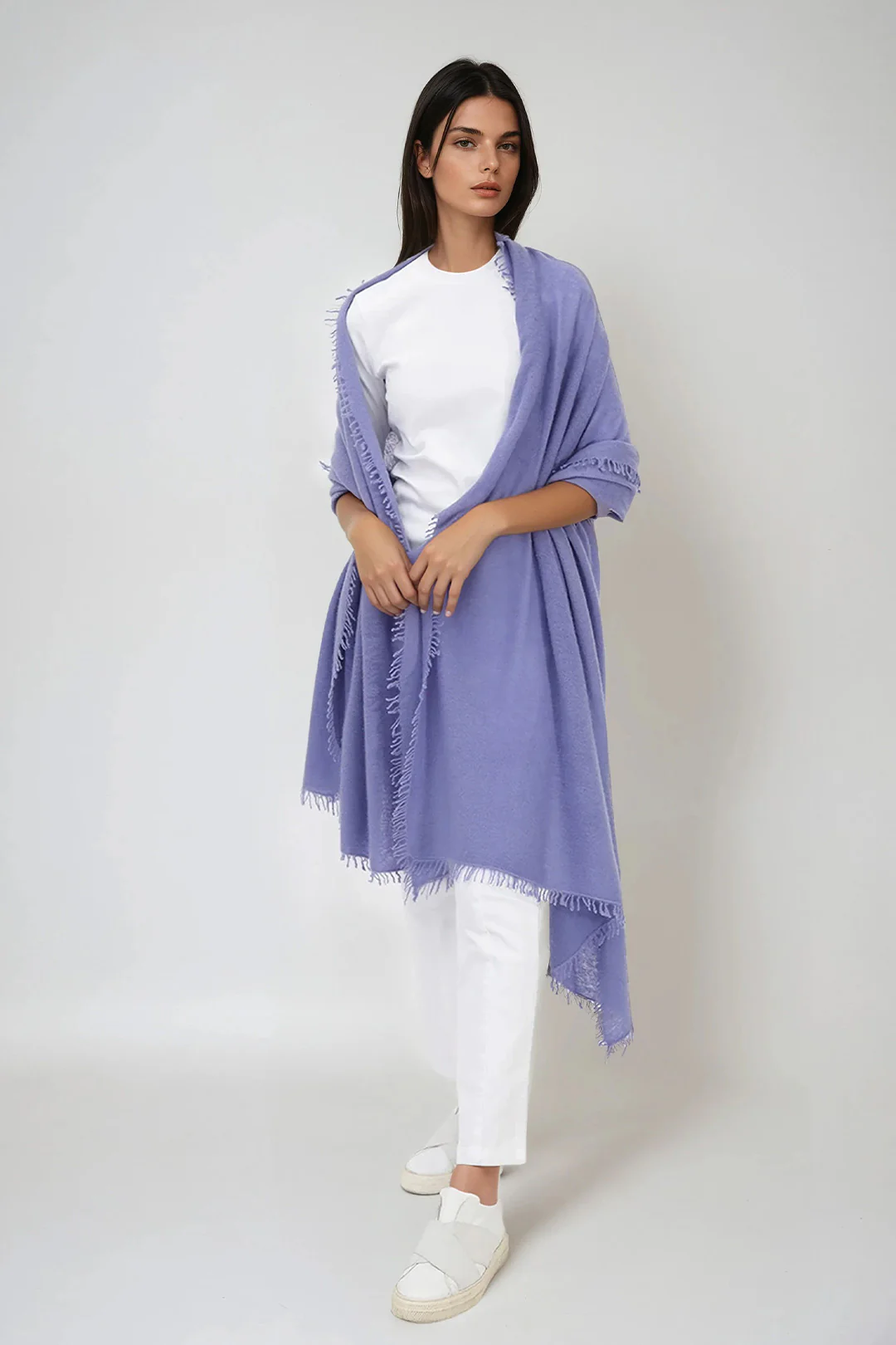 ÉLAN SCARF IN CASHMERE MARLIN