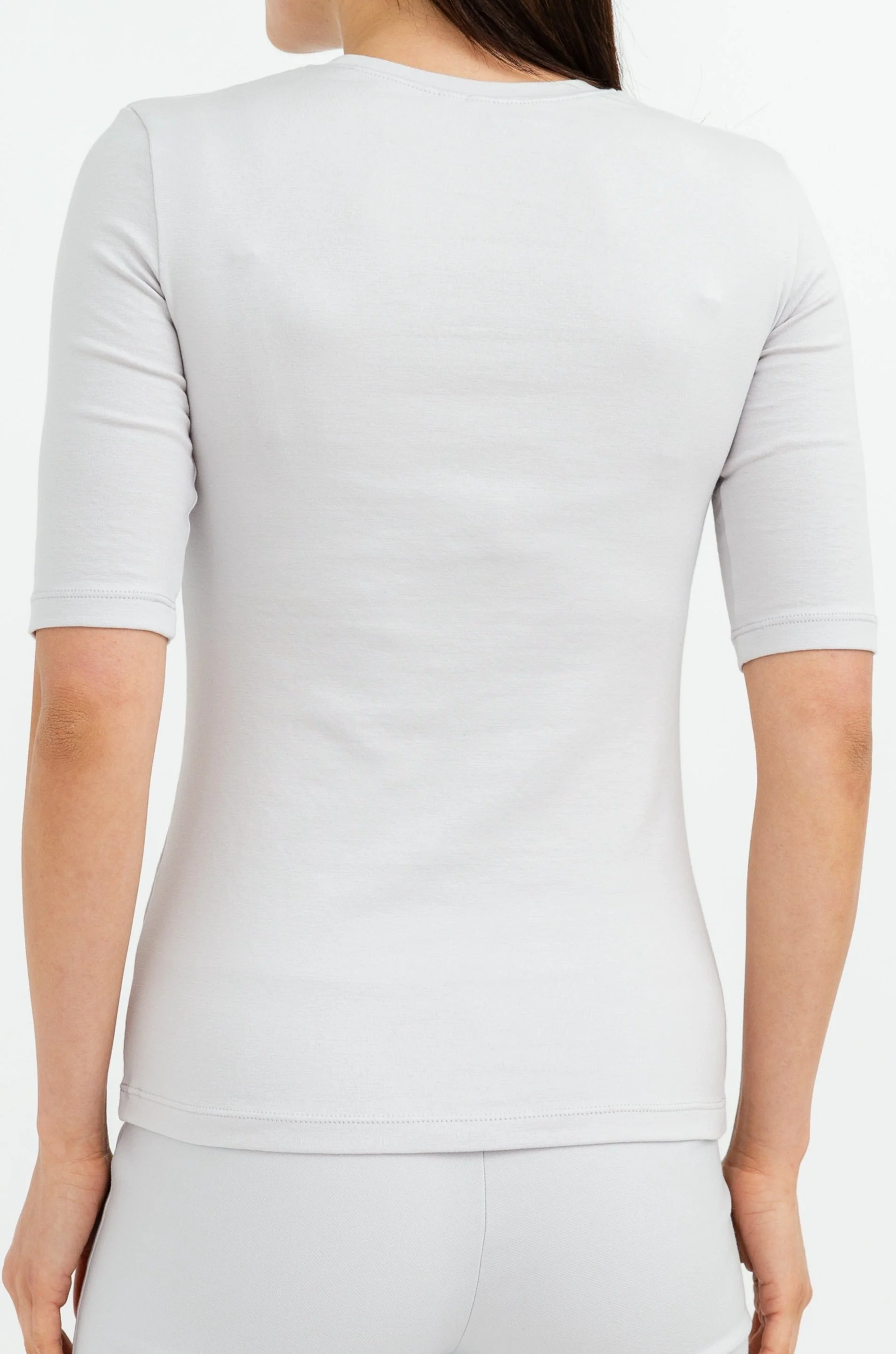 LIMITED EDITION ELBOW SLEEVE CREW IN PIMA COTTON STRETCH - Image 5