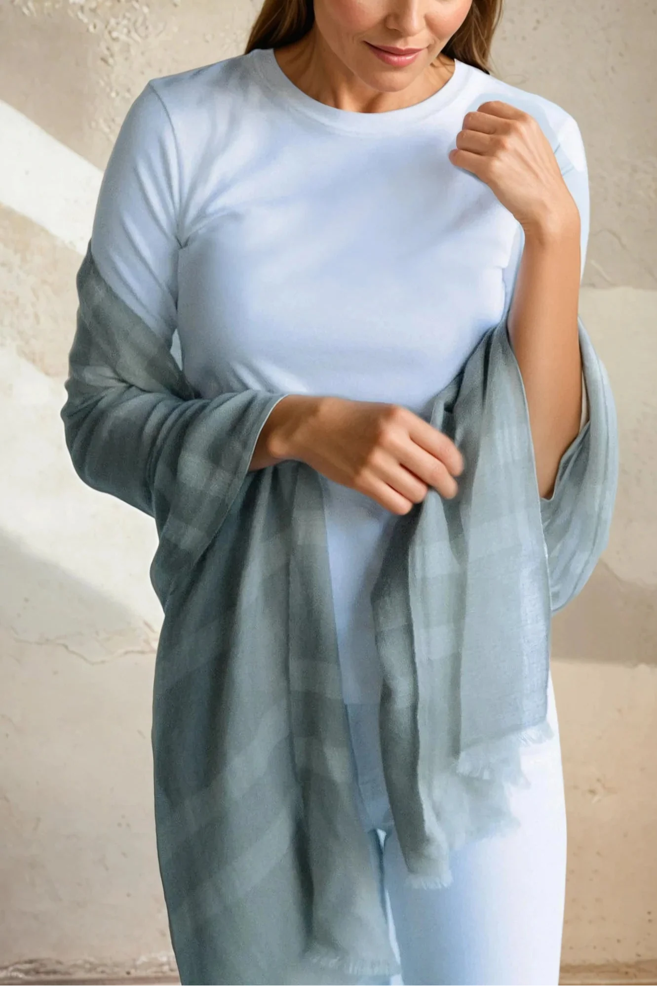 LIMITED EDITION ELBOW SLEEVE CREW IN PIMA COTTON STRETCH - Image 6