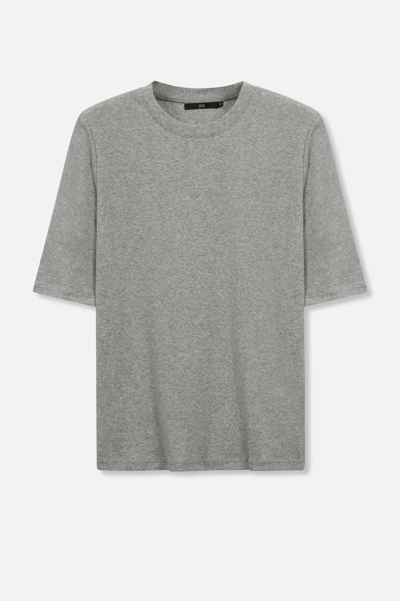 ELBOW SLEEVE CREW IN HEATHERED PIMA COTTON STRETCH - Image 5