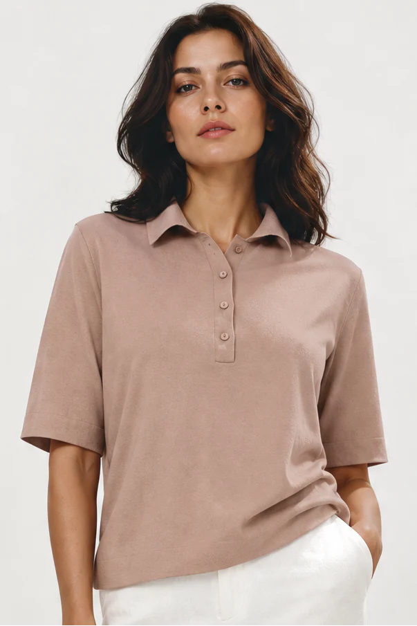 ELLIS POLO SHIRT IN FINE GAUGE ITALIAN SILK COTTON