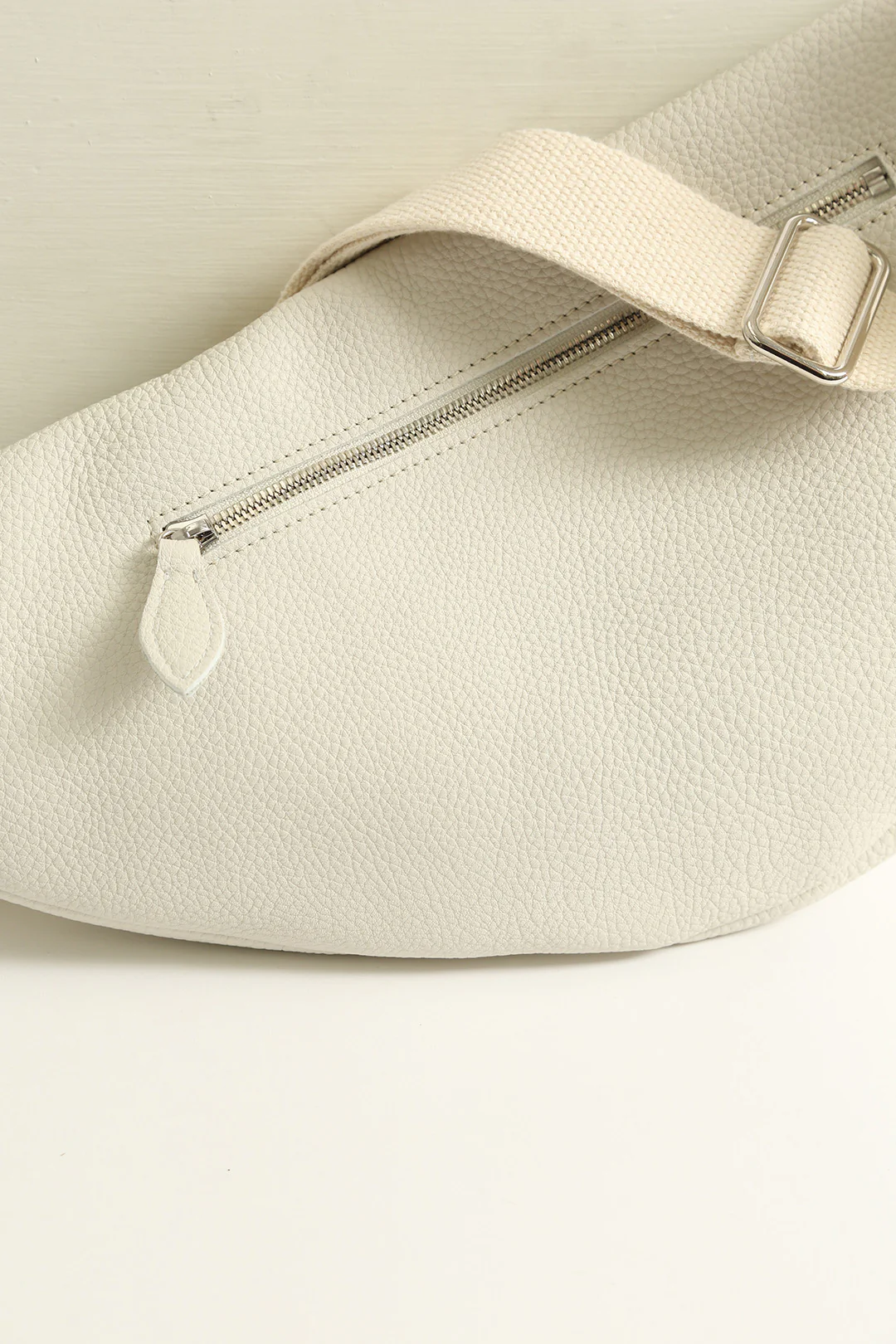GEMMA ITALIAN LEATHER CROSSBODY BUTTER WHITE - Image 3