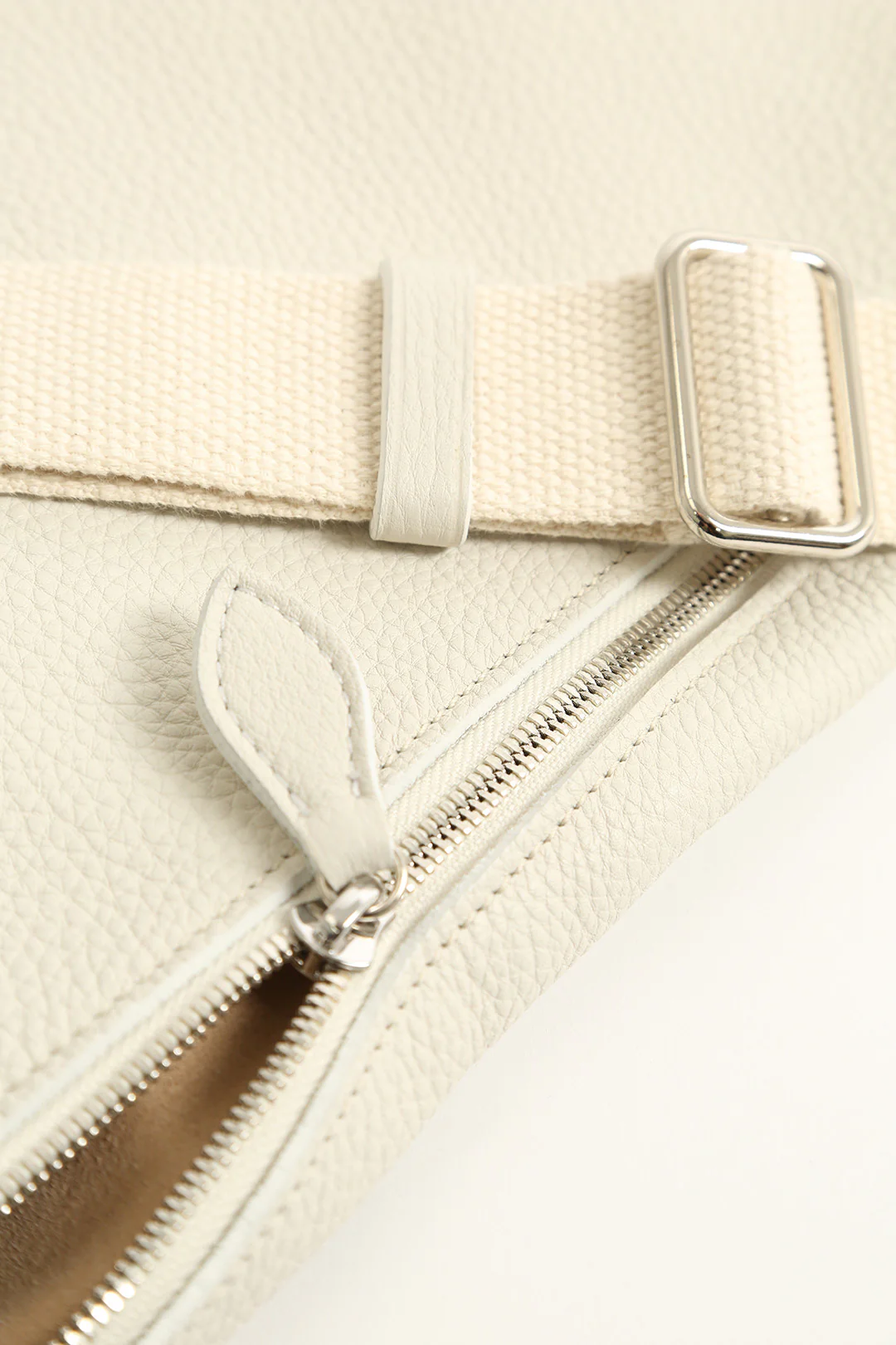GEMMA ITALIAN LEATHER CROSSBODY BUTTER WHITE - Image 4