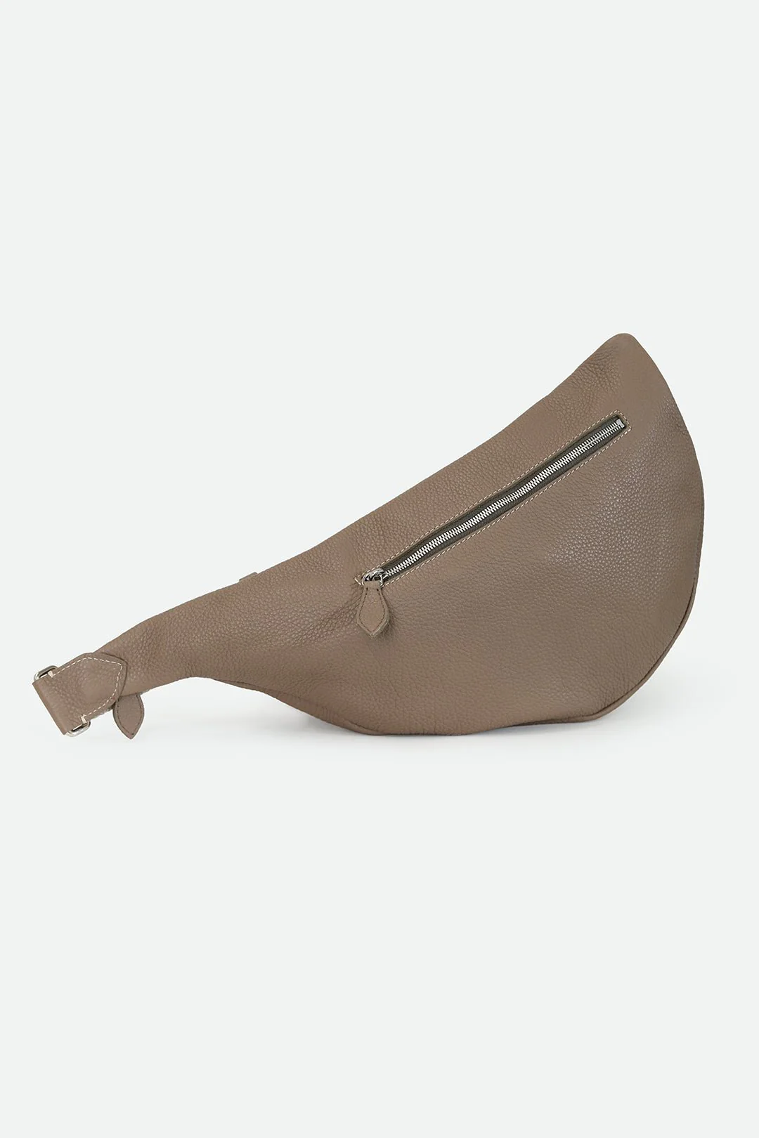 GEMMA ITALIAN LEATHER CROSSBODY TAUPE - Image 3