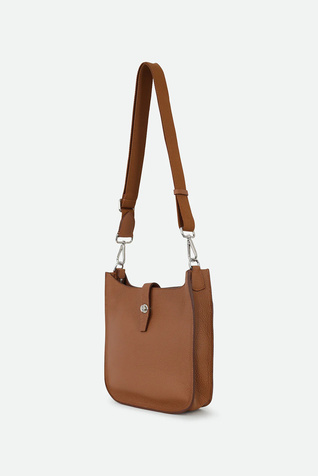 GIA ITALIAN LEATHER CROSSBODY BAG IN COGNAC - Image 2
