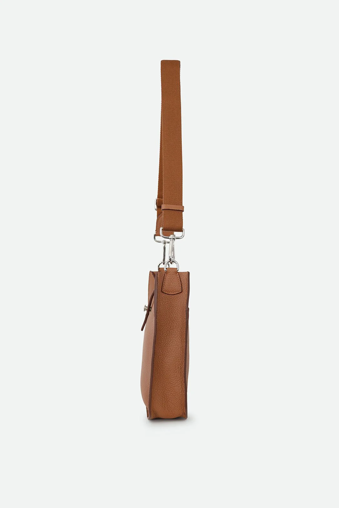 GIA ITALIAN LEATHER CROSSBODY BAG IN COGNAC - Image 4
