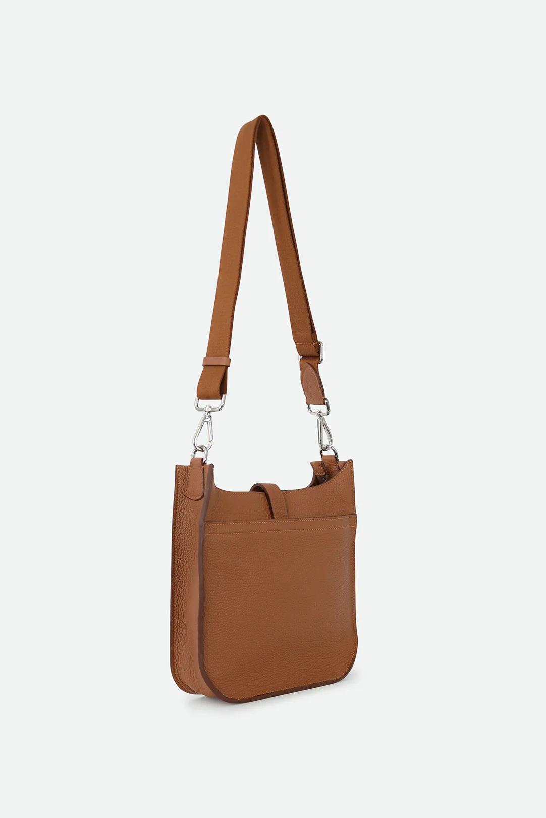 GIA ITALIAN LEATHER CROSSBODY BAG IN COGNAC - Image 5