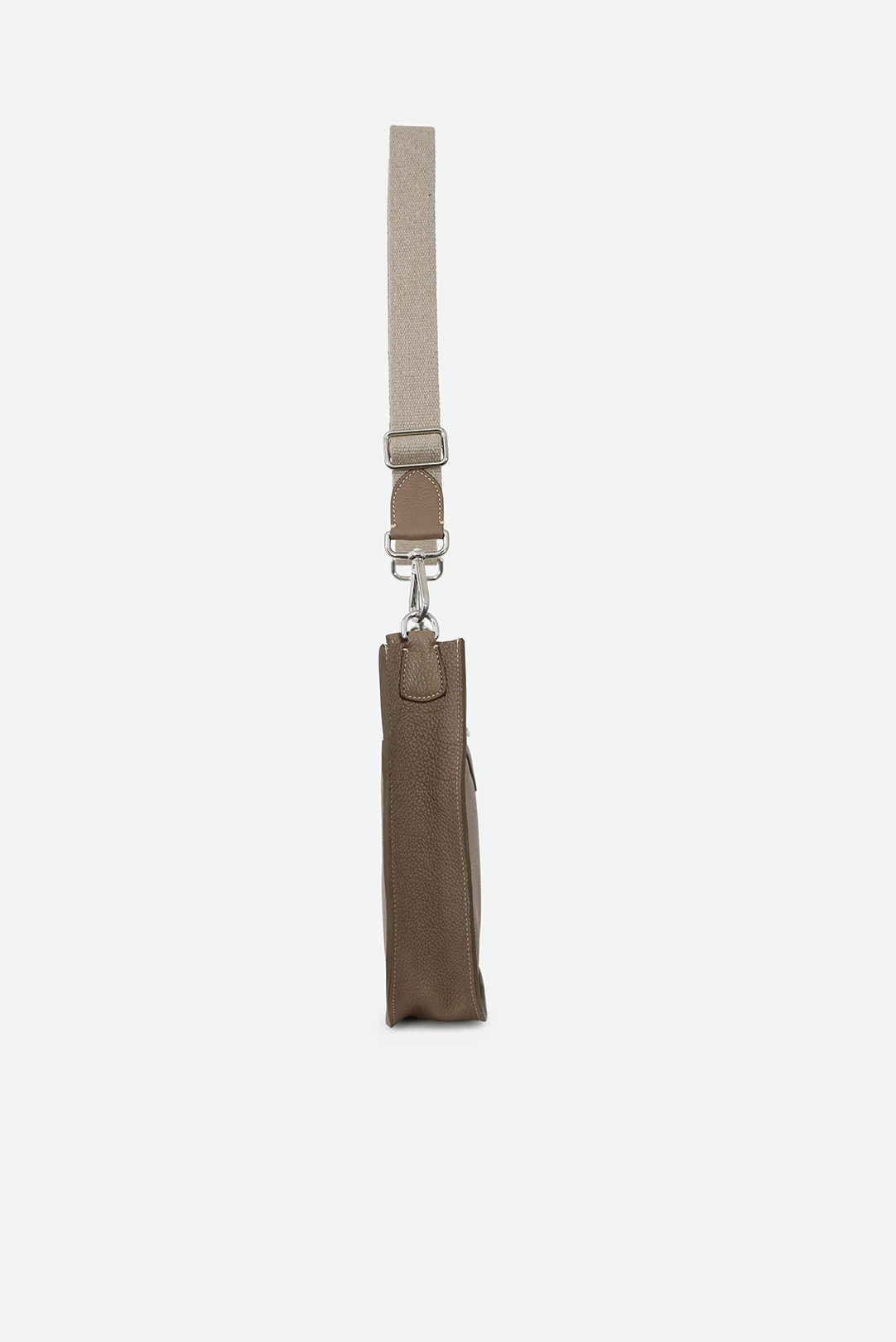 GIA ITALIAN LEATHER CROSSBODY BAG TAUPE - Image 3
