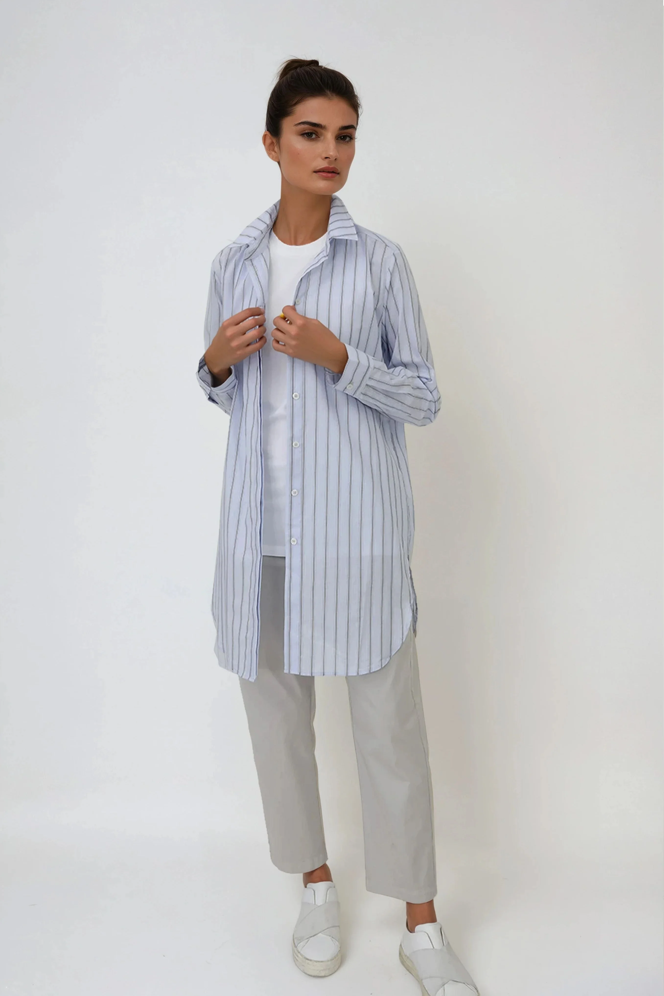 GRETTA SHIRT IN 100% ITALIAN COTTON