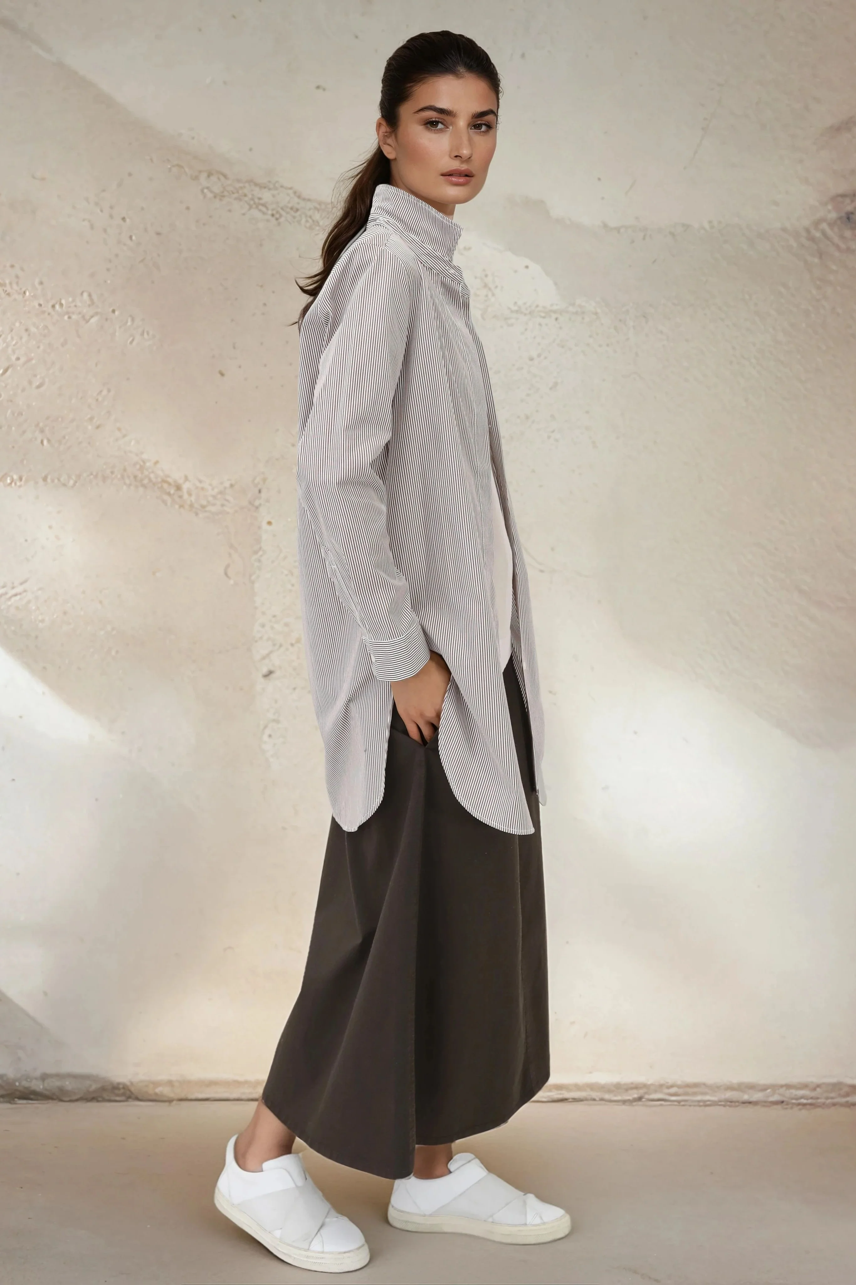 GRETTA SHIRT IN 100% ITALIAN COTTON - Image 10