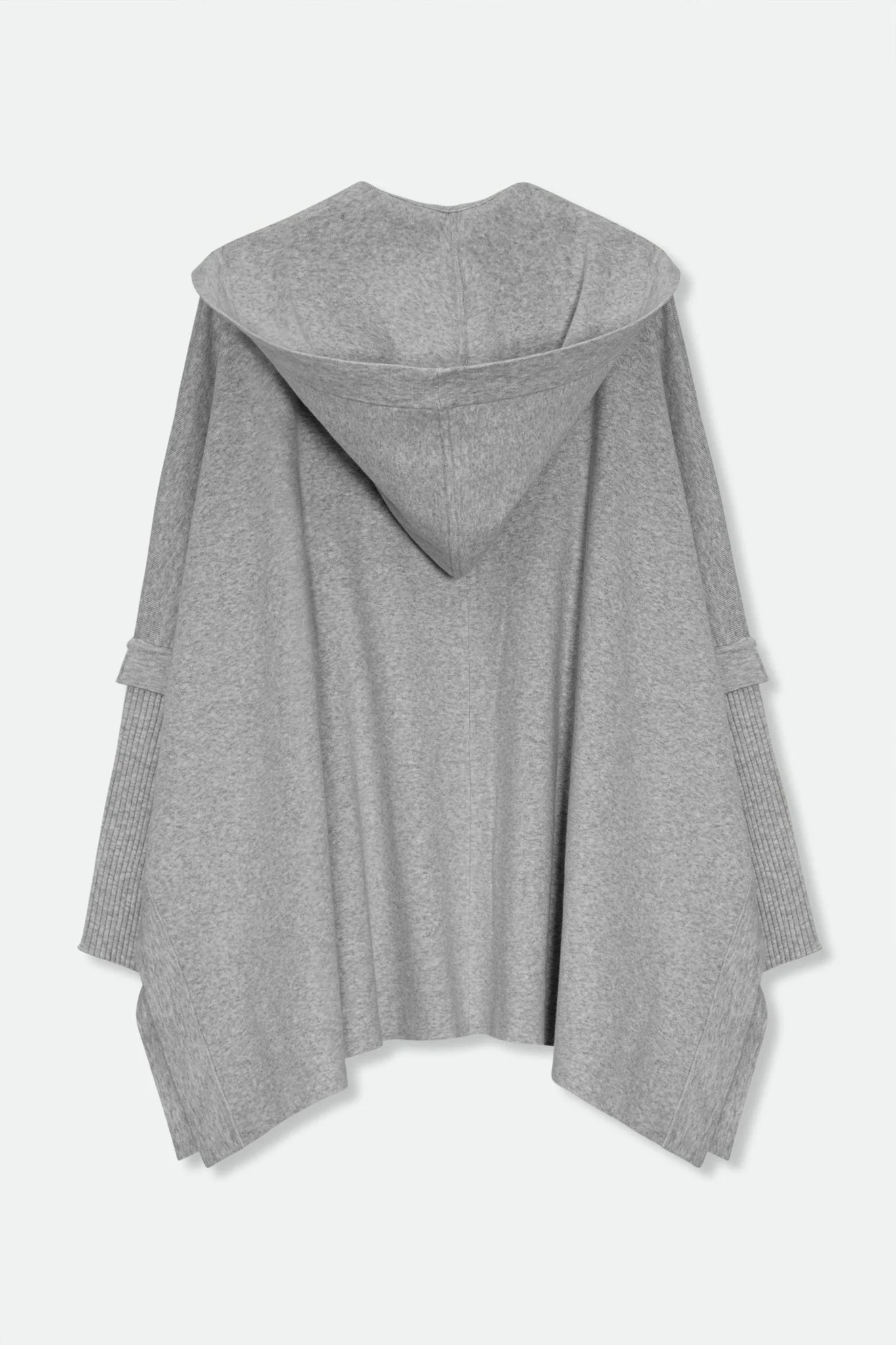 HARPER HOODED CAPE IN DOUBLE KNIT PIMA COTTON STRETCH - Image 4