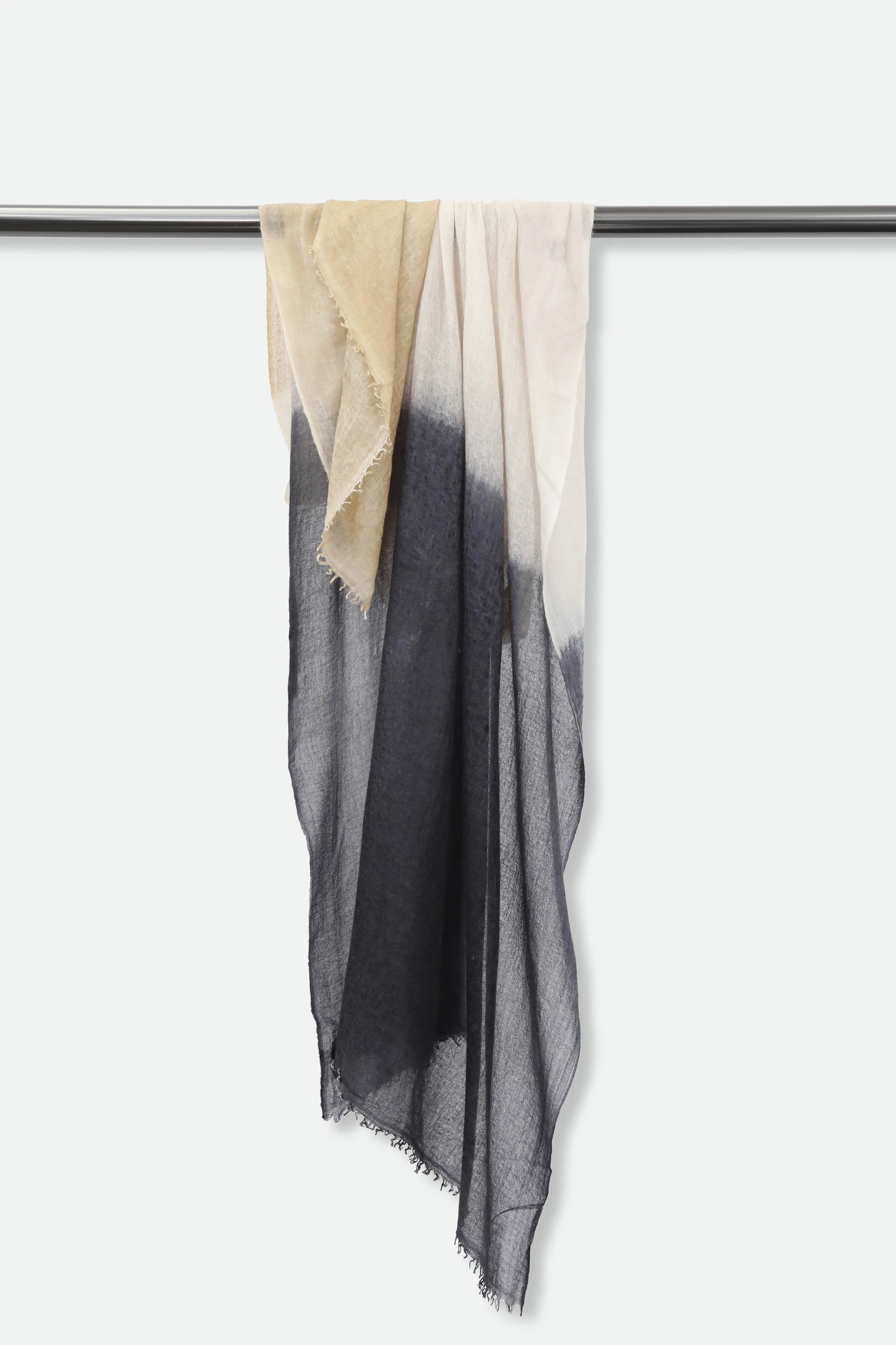 ISCHIA PEPPER SCARF IN HAND DYED CASHMERE