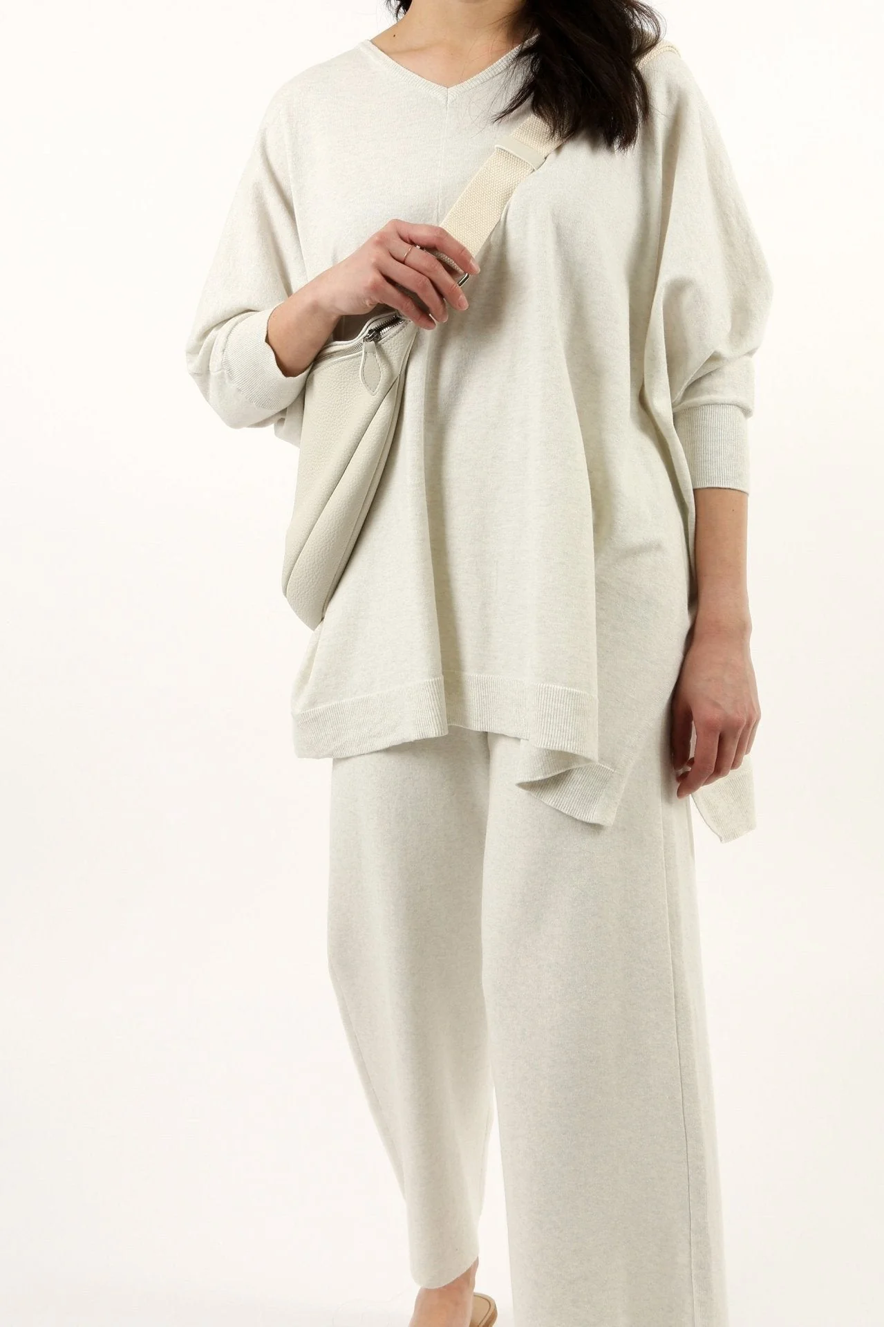 LIMITED EDITION IRINA PONCHO IN KNIT PIMA COTTON STRETCH