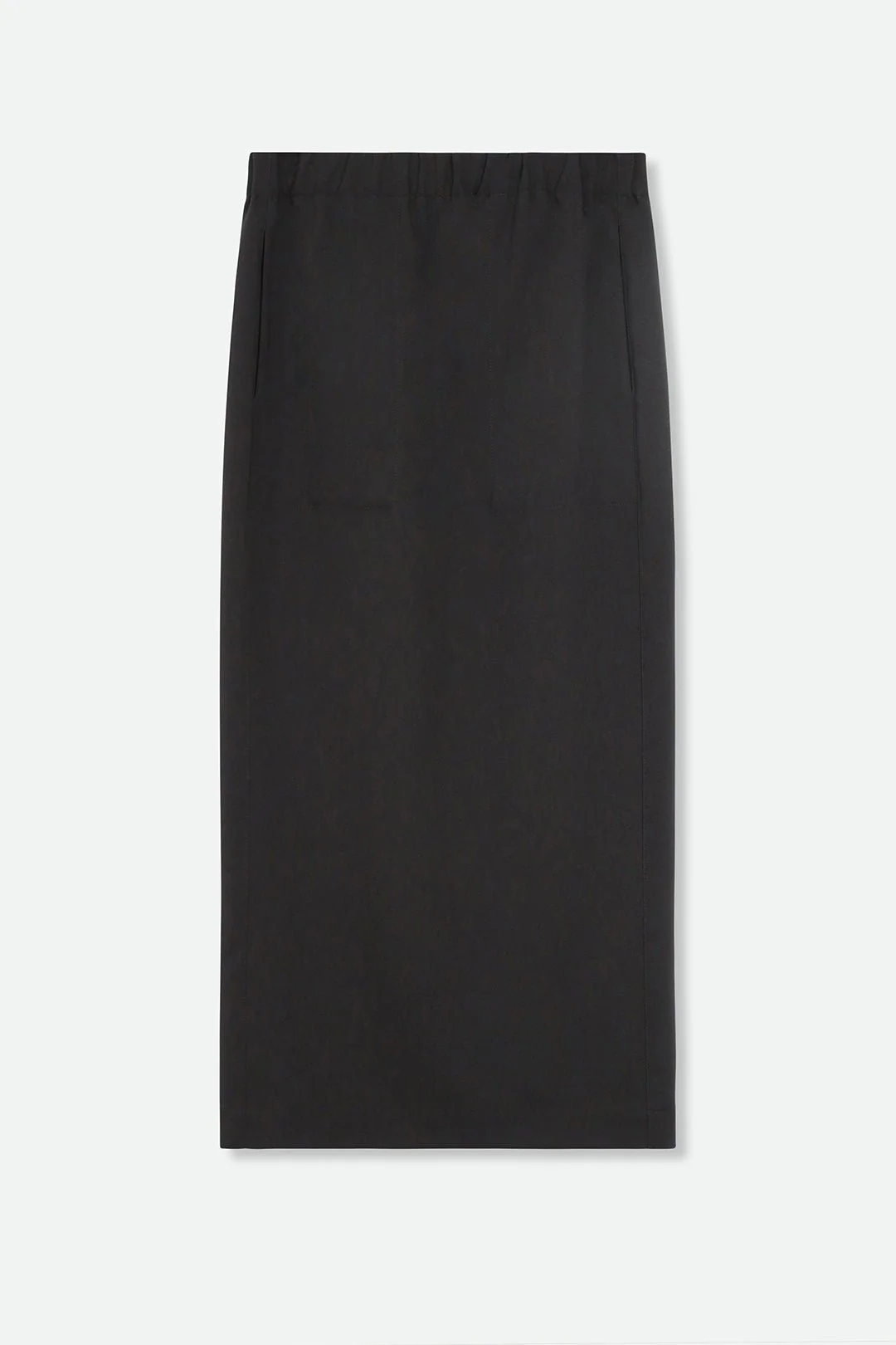JACKIE LONG SKIRT IN ITALIAN TECHNICAL STRETCH BLACK - Image 2