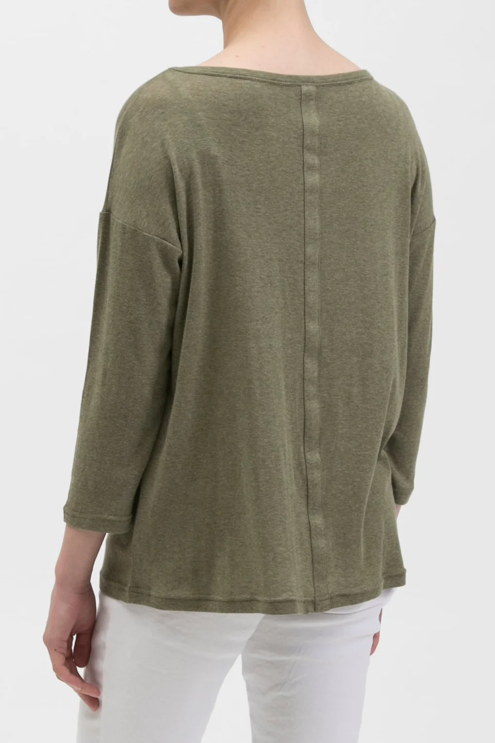 CAMPSHIRT WIDENECK TEE IN COTTON BLEND