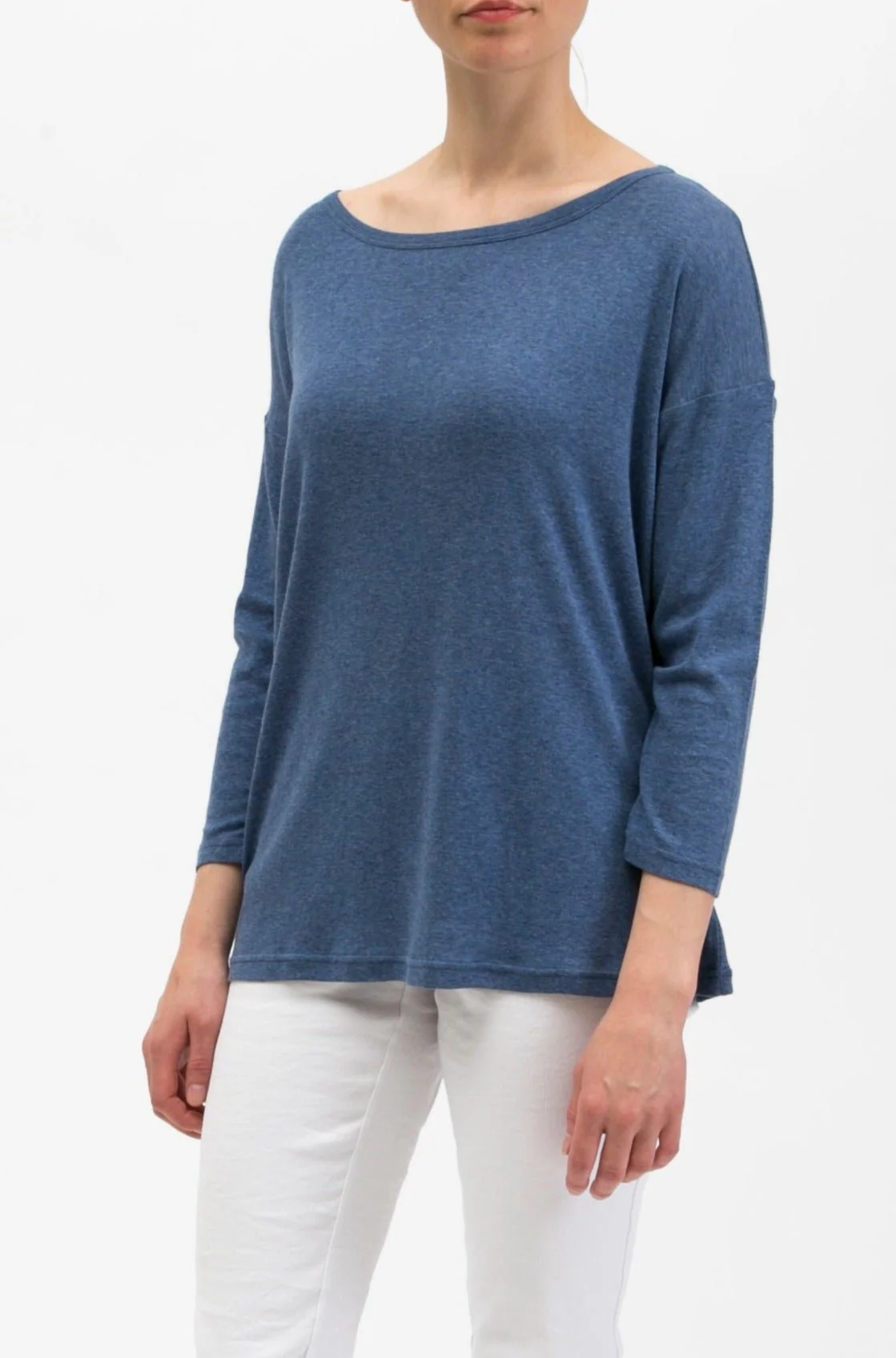 CAMPSHIRT WIDENECK TEE IN COTTON BLEND - Image 4
