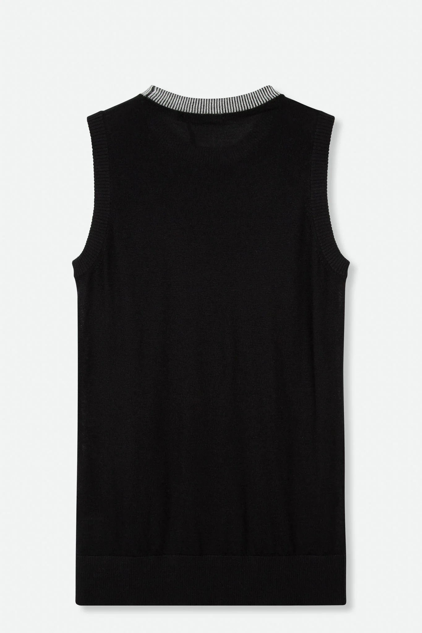 BRIELLE SLEEVELESS TANK IN FINE GAUGE CASHMERE - Image 4