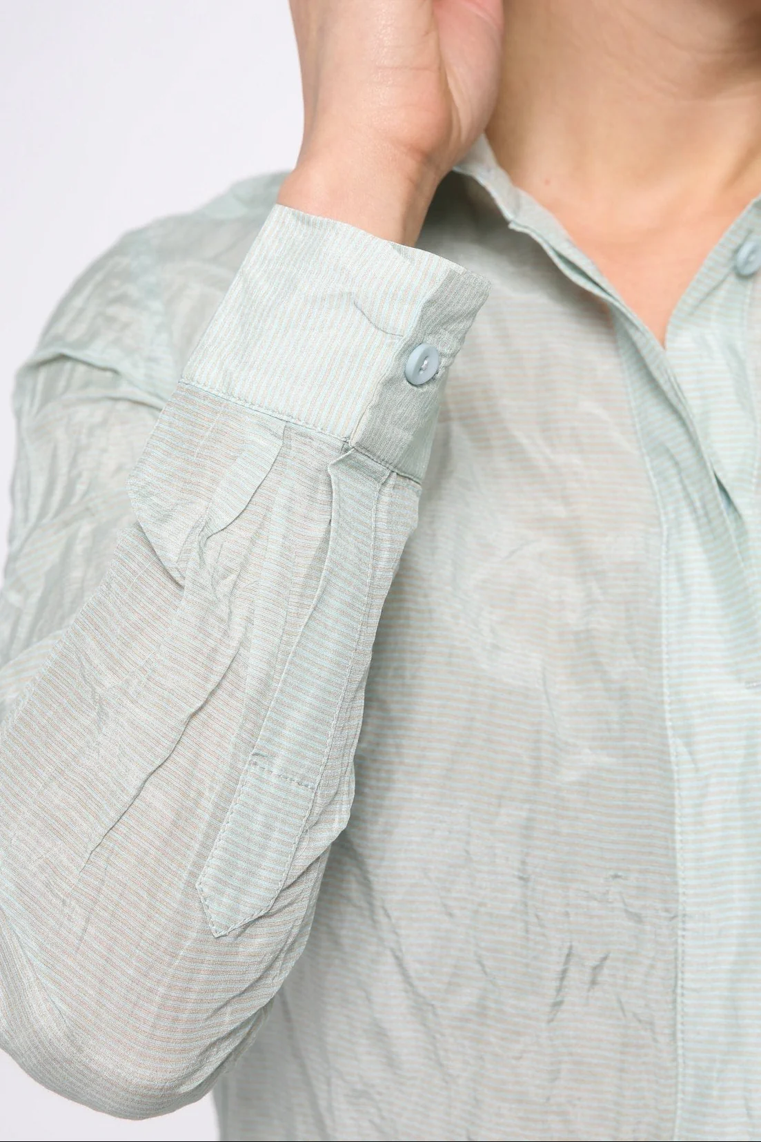 SFIZIO TEXTURED COTTON-SILK PERFECT SHIRT - Image 5