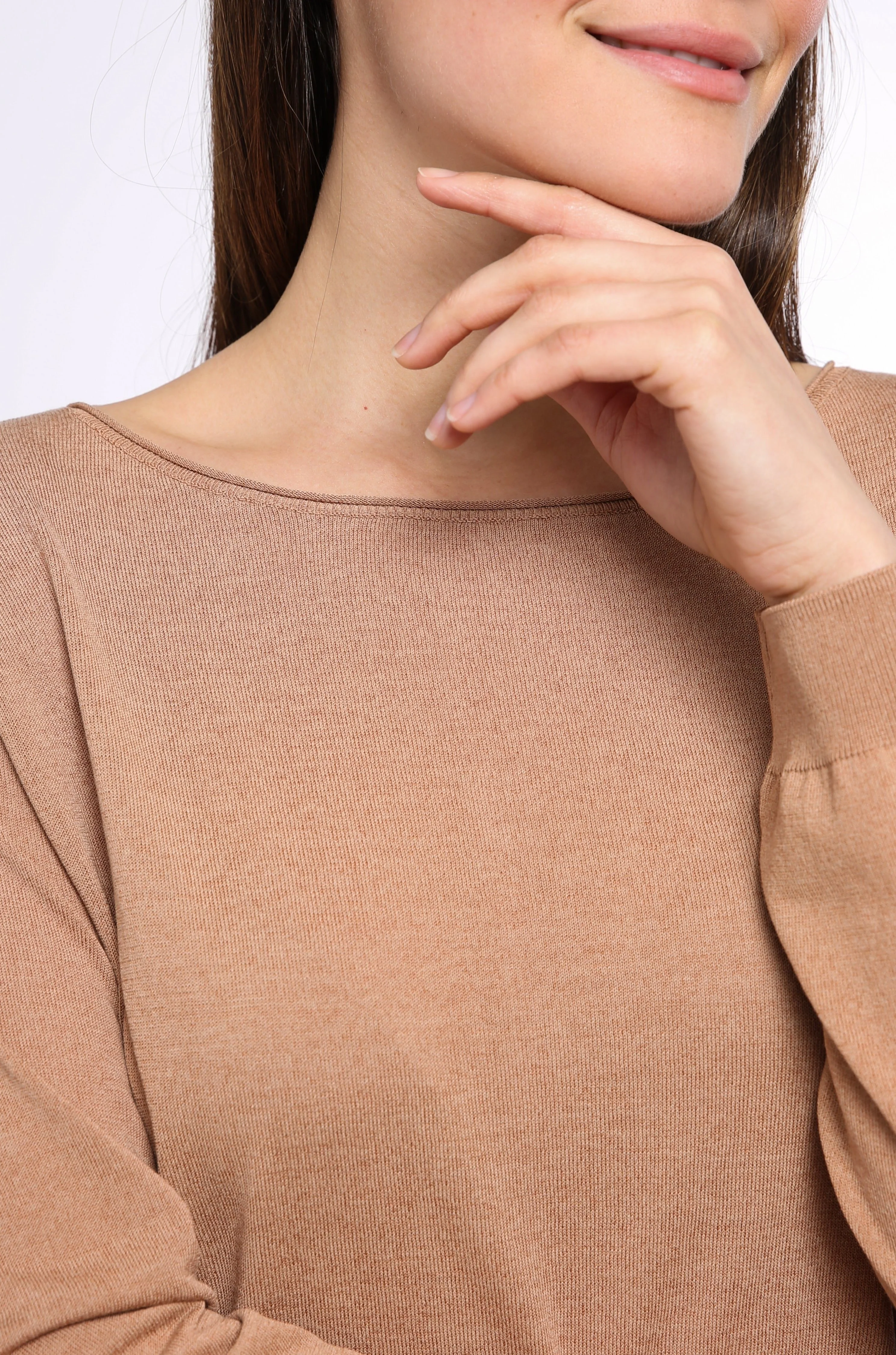 BOYFRIEND BOATNECK PULLOVER IN HIGH TWIST COTTON