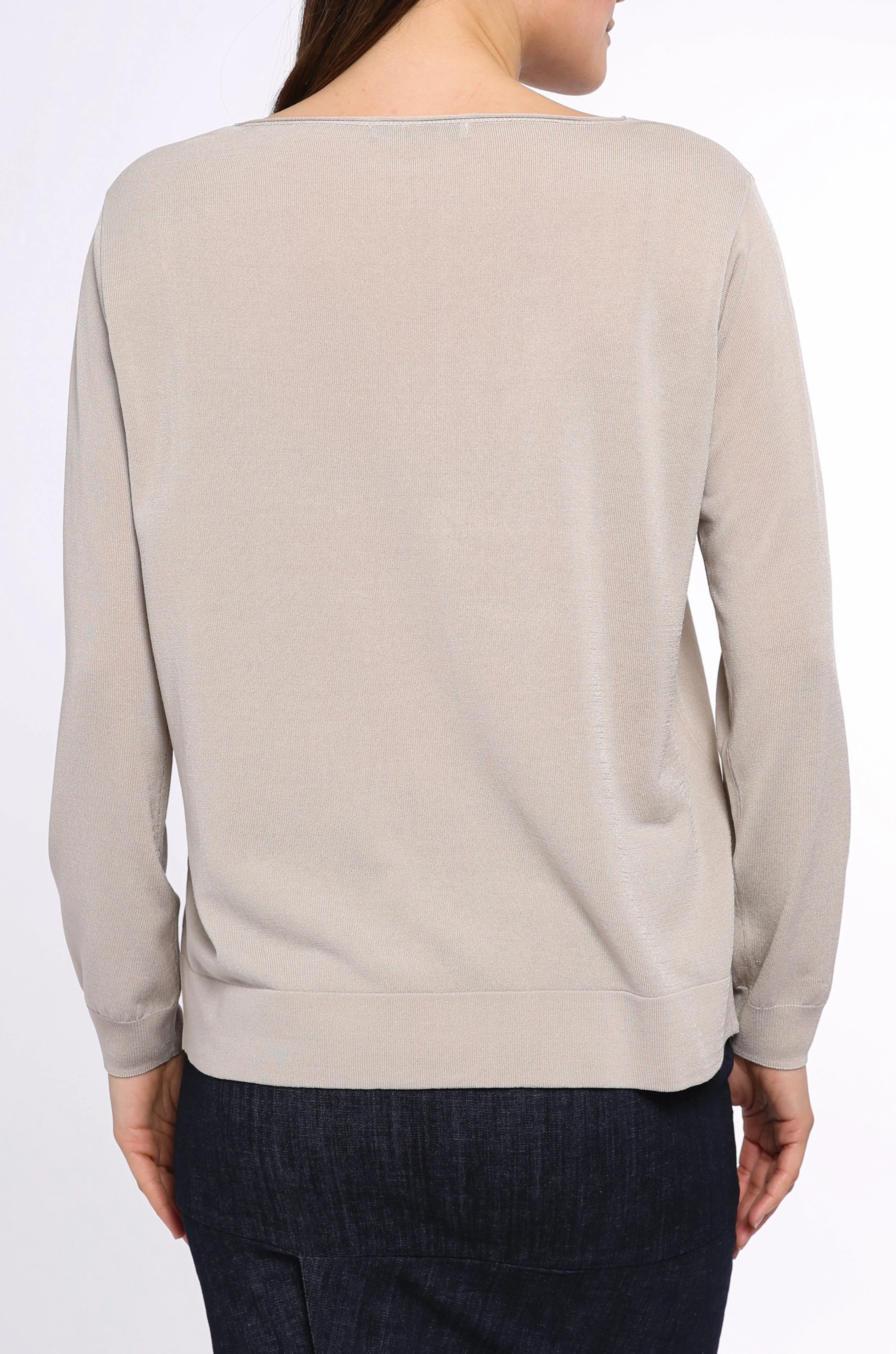BOYFRIEND BOATNECK PULLOVER IN HIGH TWIST COTTON - Image 4