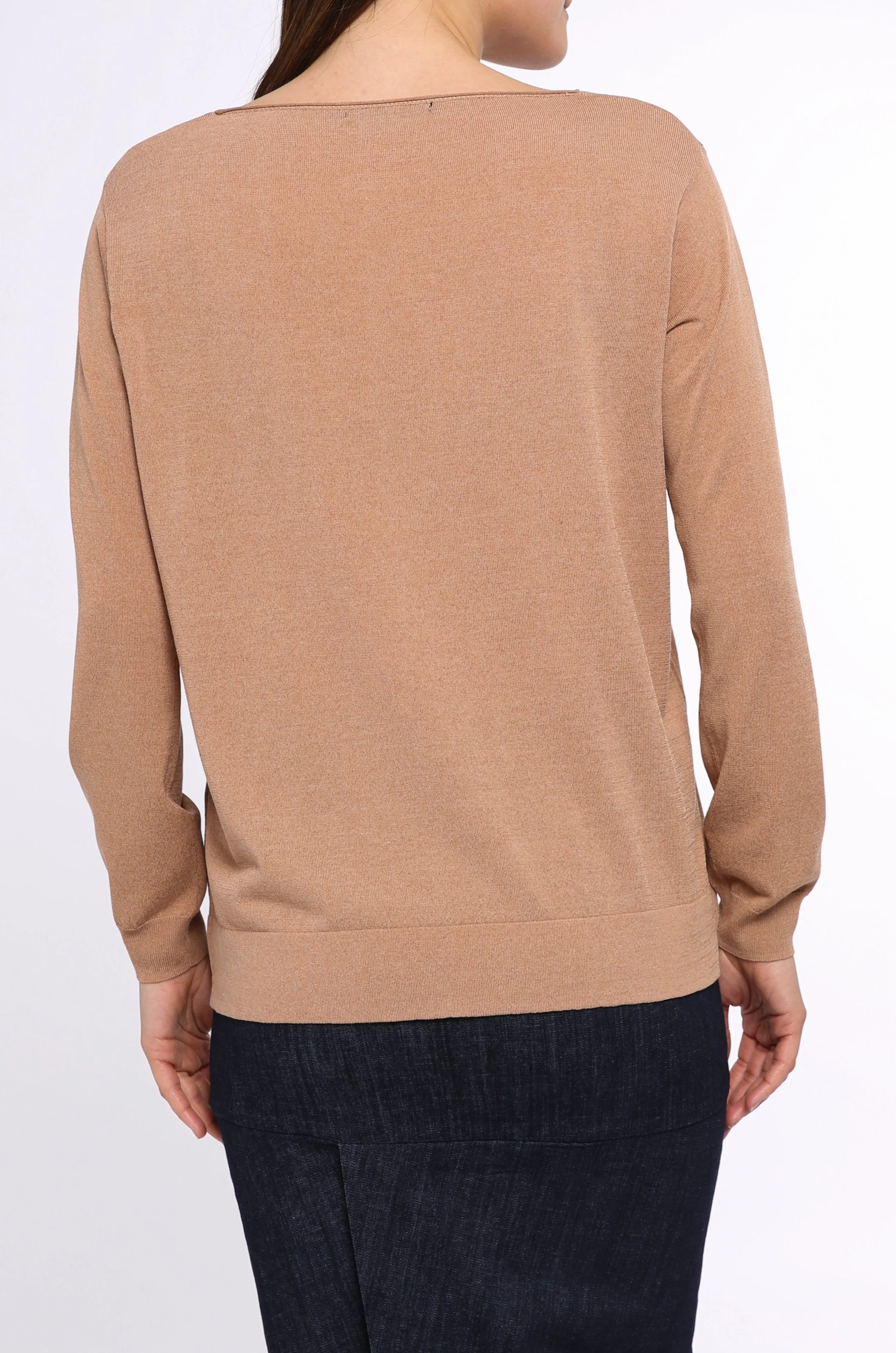 BOYFRIEND BOATNECK PULLOVER IN HIGH TWIST COTTON - Image 7