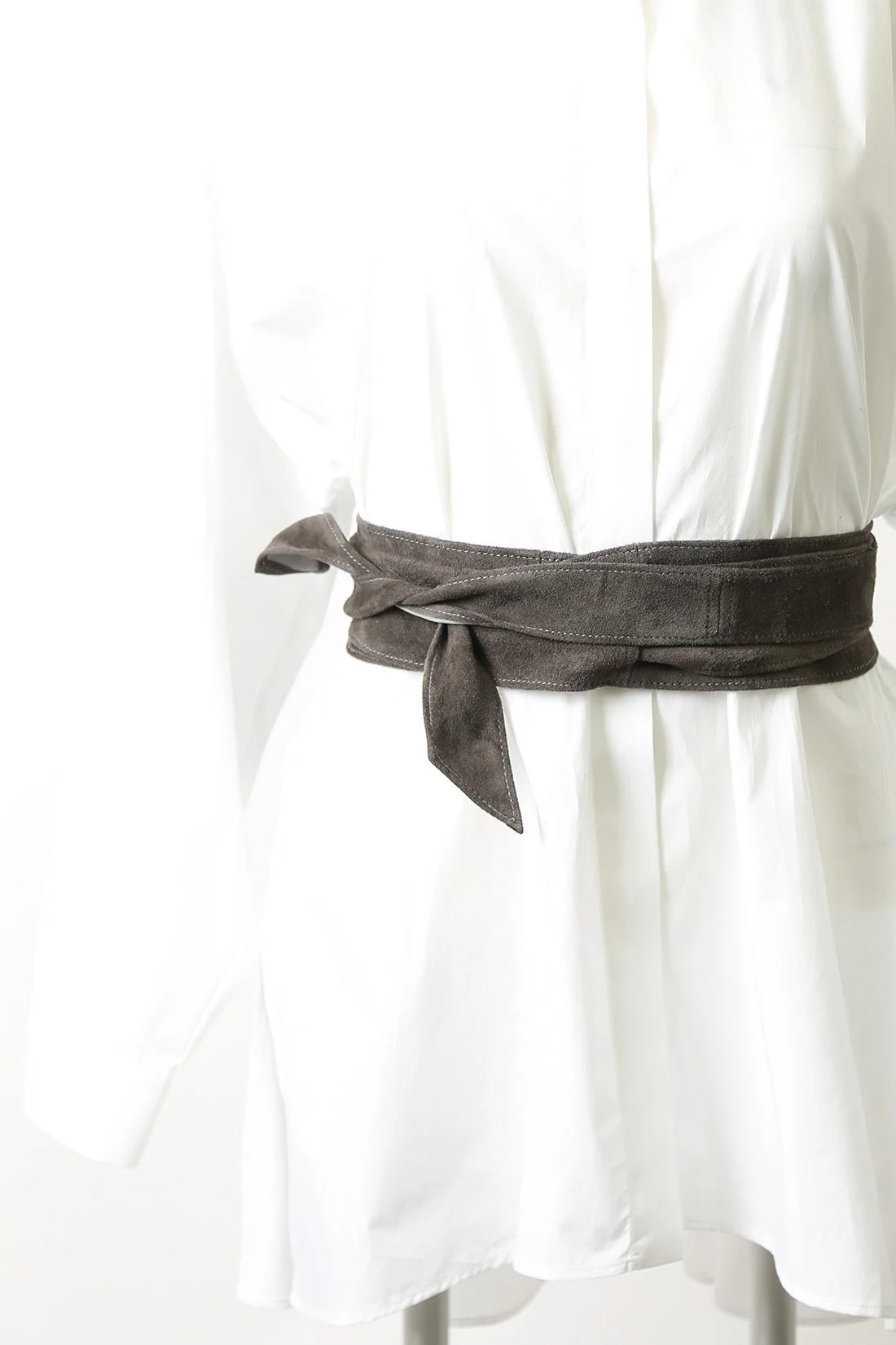 MATINO KIMONO BELT IN LEATHER OR SUEDE - Image 3