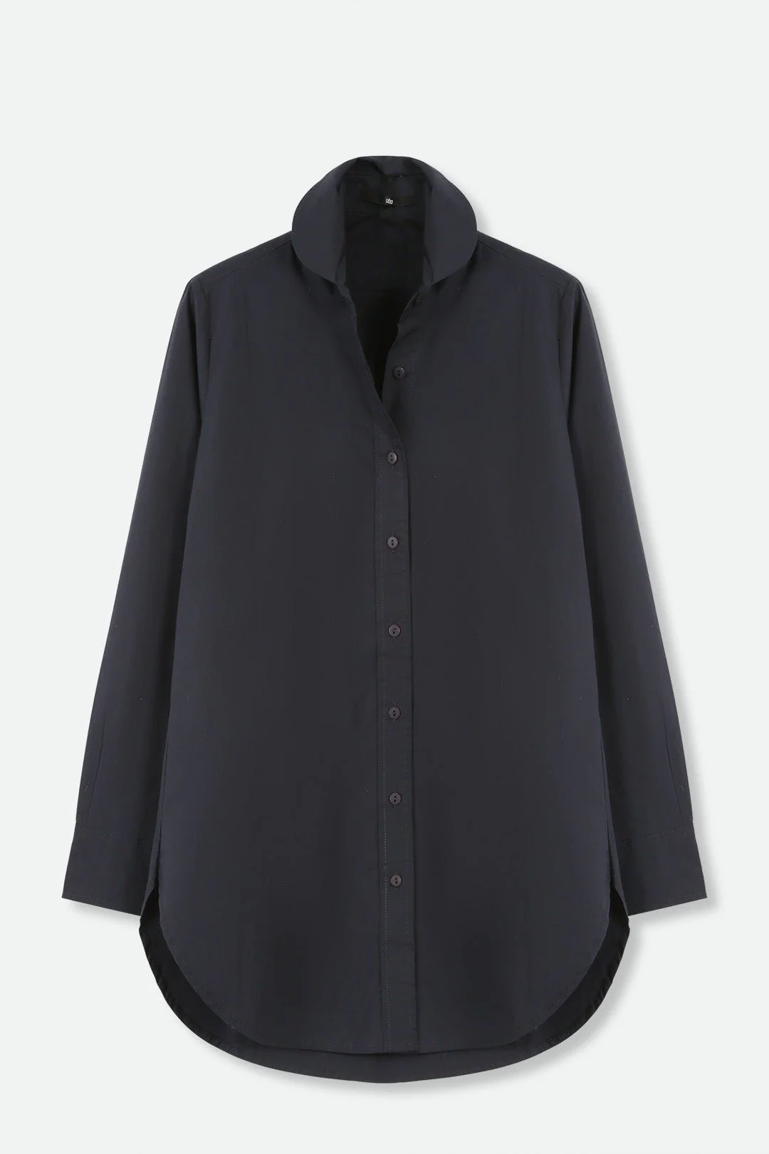 RAGUSA ROUNDED COLLARED SHIRT IN COTTON STRETCH - Image 8