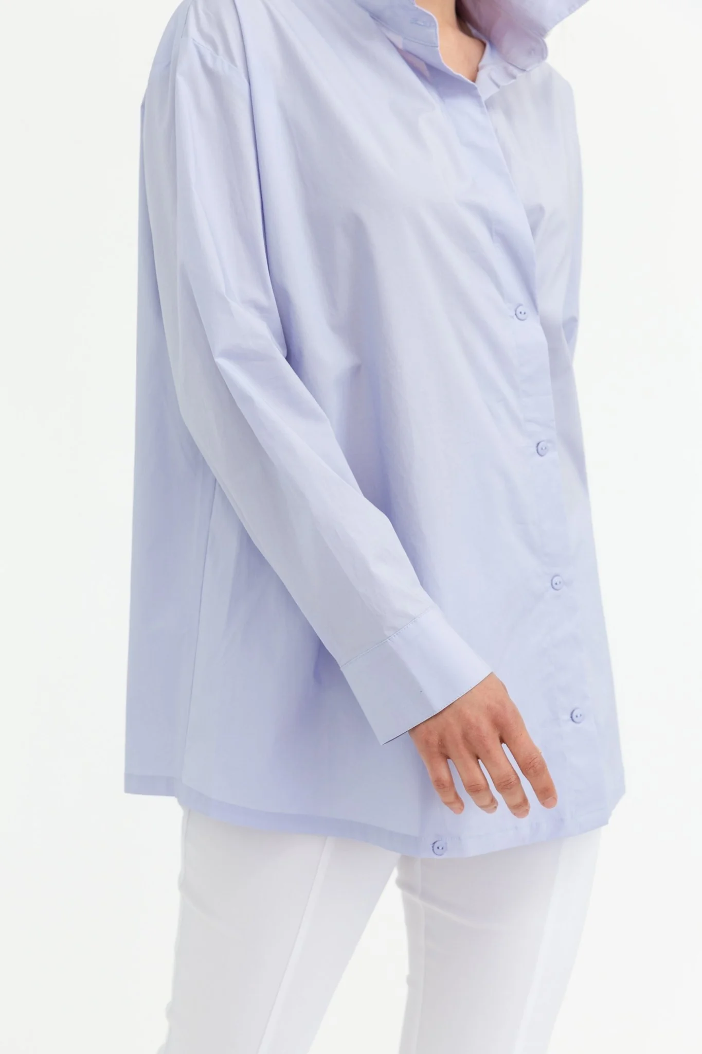VIA SHIRT IN ITALIAN STRETCH POPLIN - Image 2
