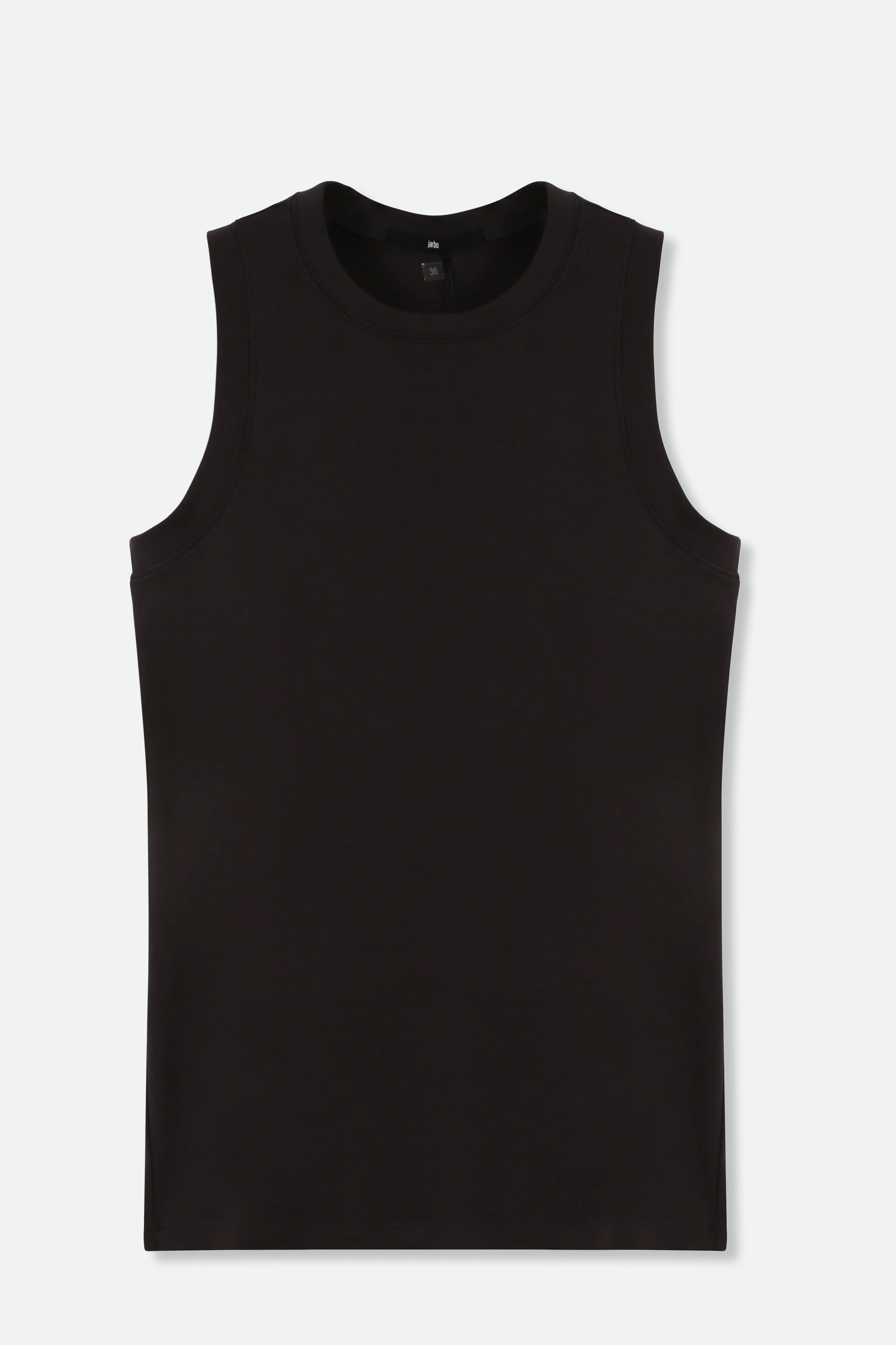 TUNIC LENGTH MUSCLE TANK IN PIMA COTTON STRETCH - FINAL FEW FIT SIZE 12 - Image 3