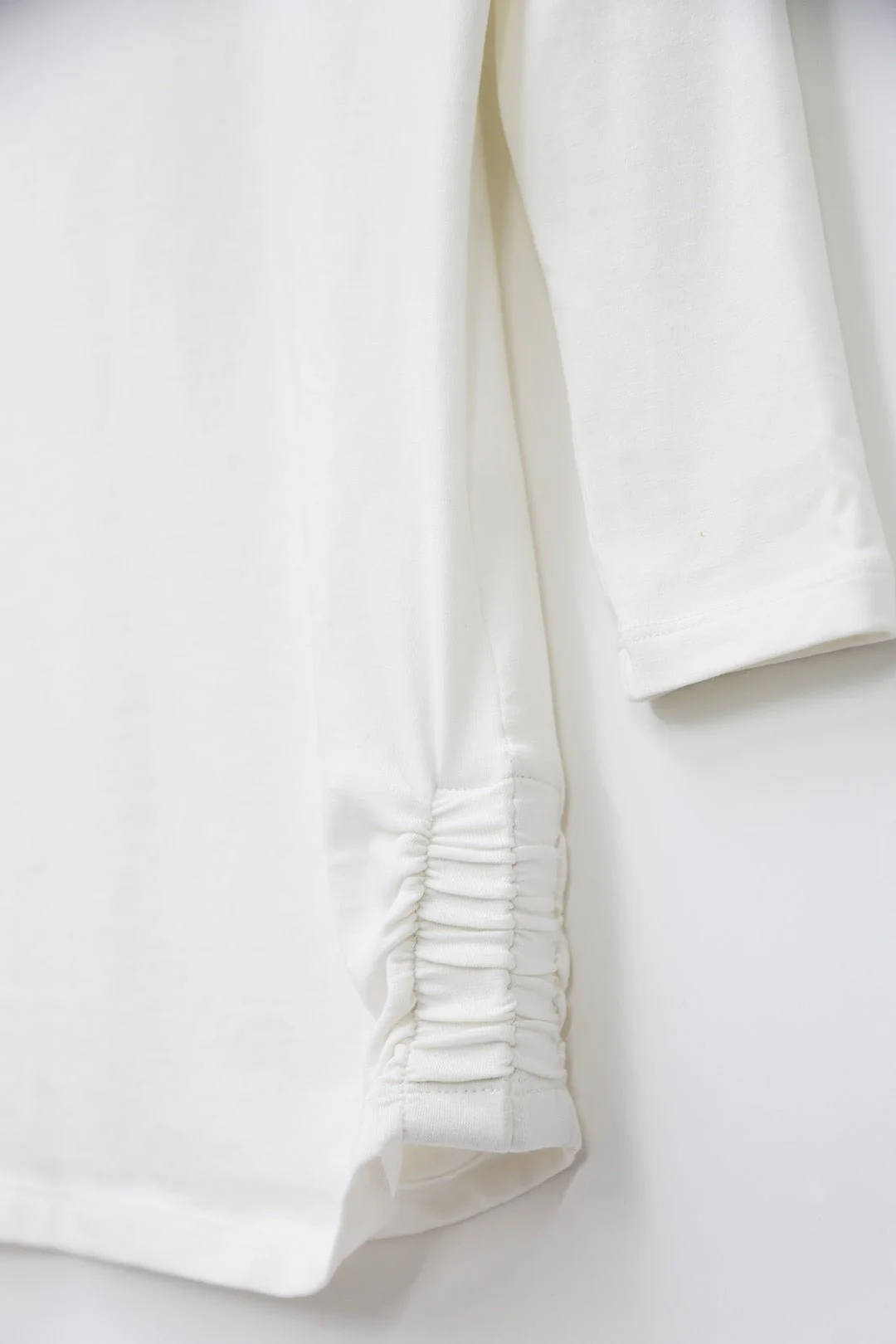 OFF SHOULDER 3/4 SLEEVE TOP IN PIMA COTTON STRETCH - Image 4