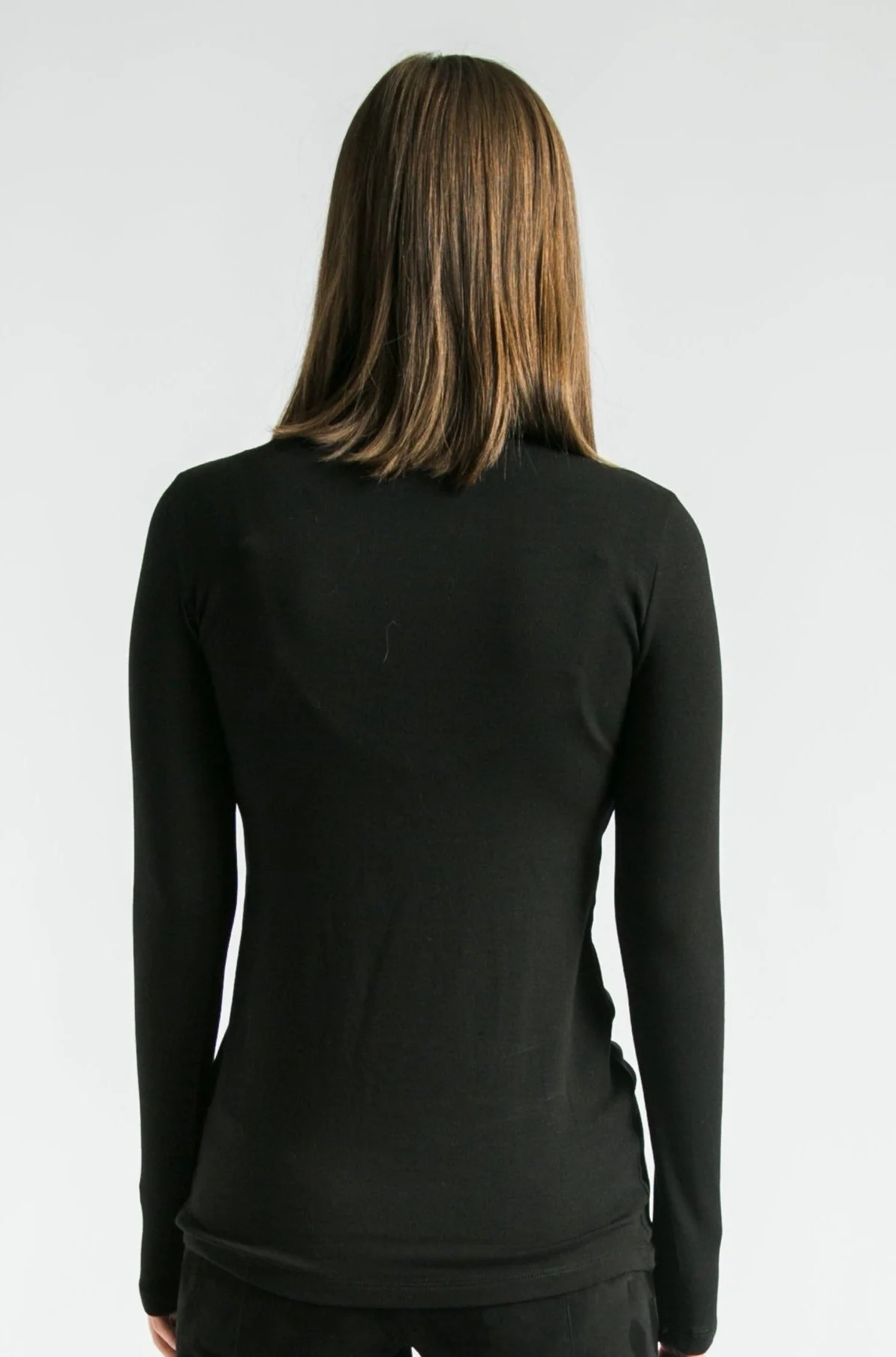 LONG SLEEVE HIGH NECK IN PIMA COTTON - FINAL FEW - Image 4
